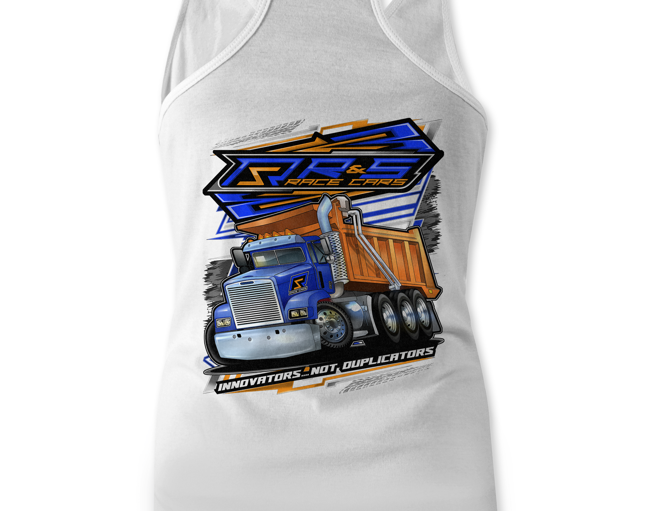 R & S Dump Truck Tank Tops Black Acid Apparel