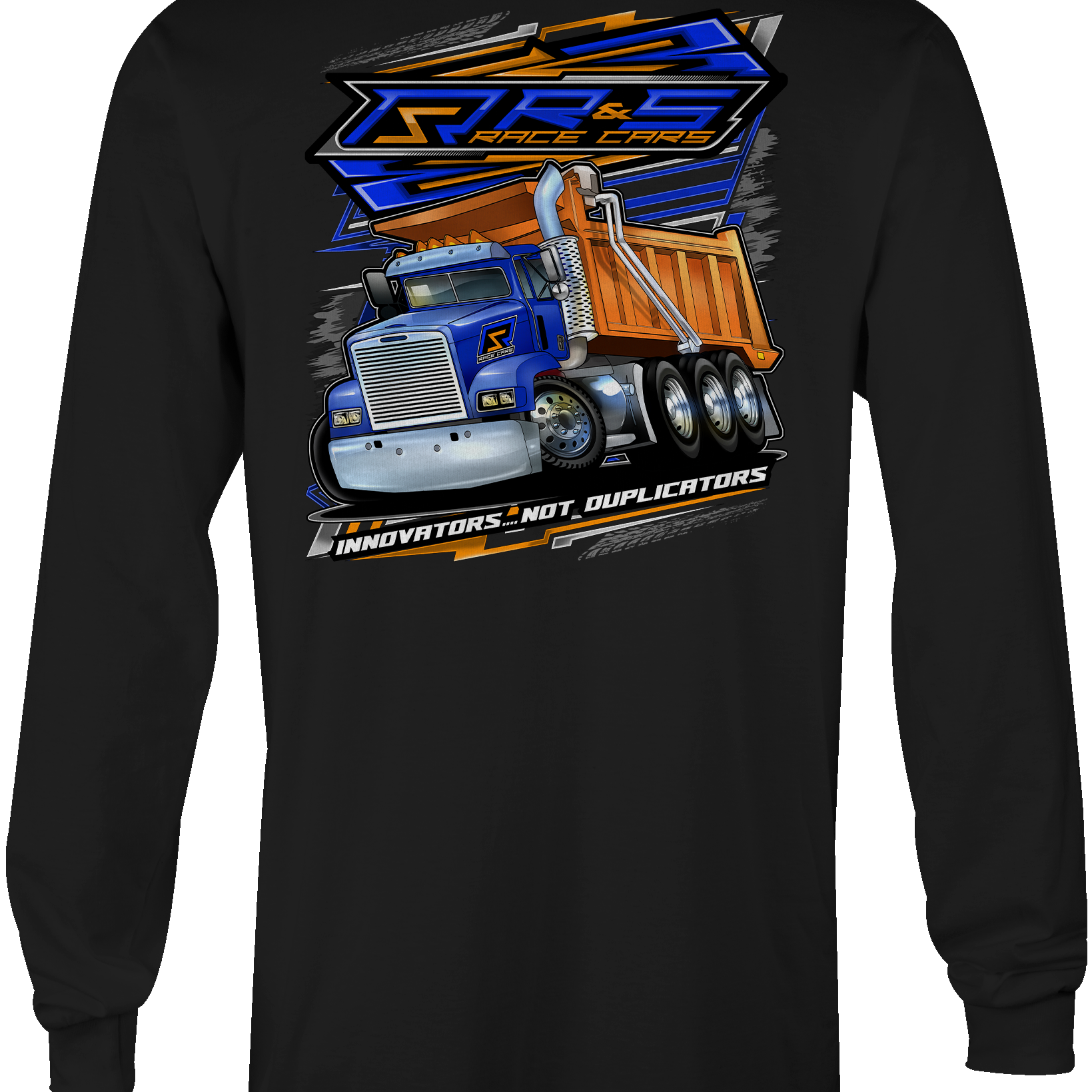 R & S Dump Truck Long Sleeves Black Acid Apparel