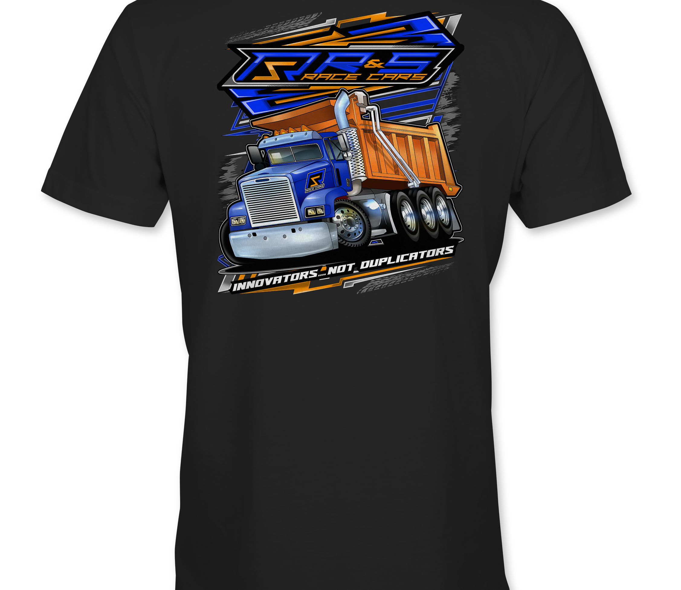 R & S Dump Truck T-Shirts Black Acid Apparel