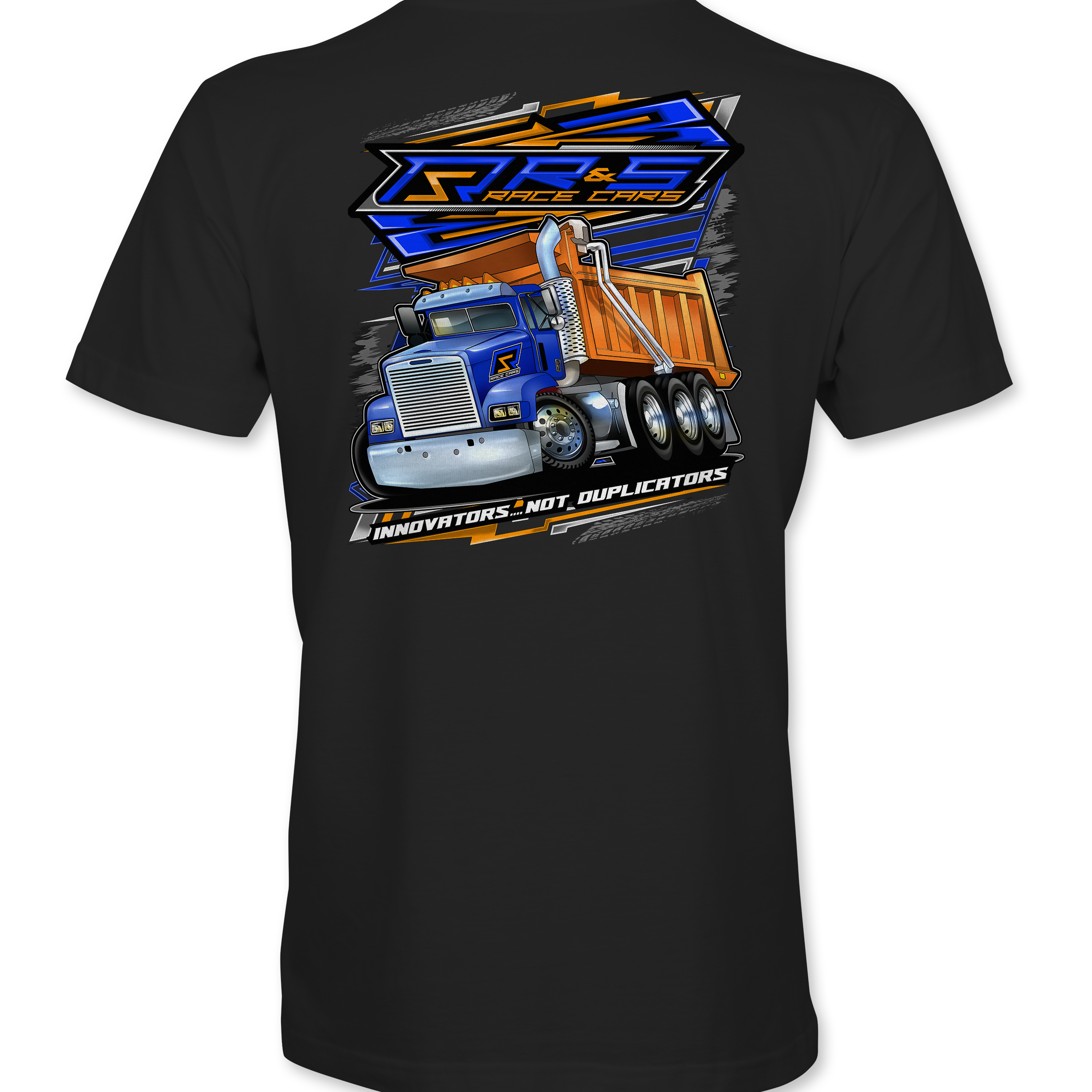 R & S Dump Truck T-Shirts Black Acid Apparel