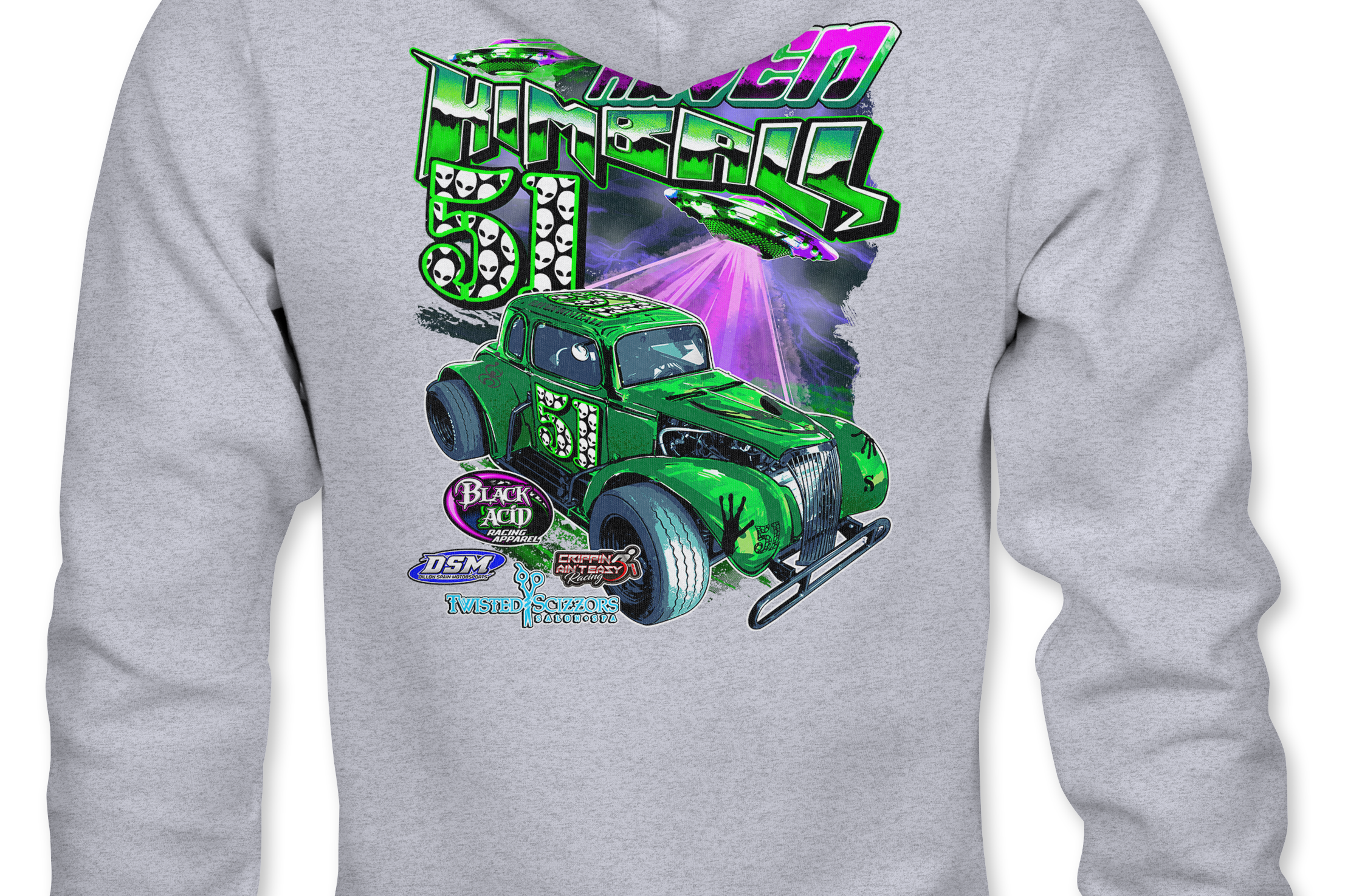 Raven Kimball Hoodies - Black Acid Apparel
