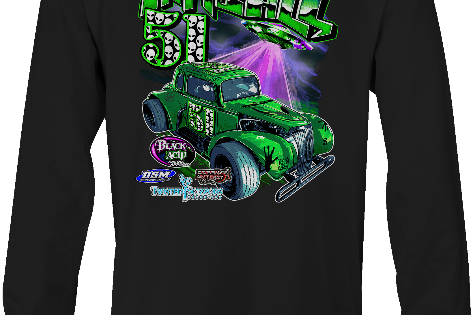 Raven Kimball Long Sleeve Shirts - Black Acid Apparel
