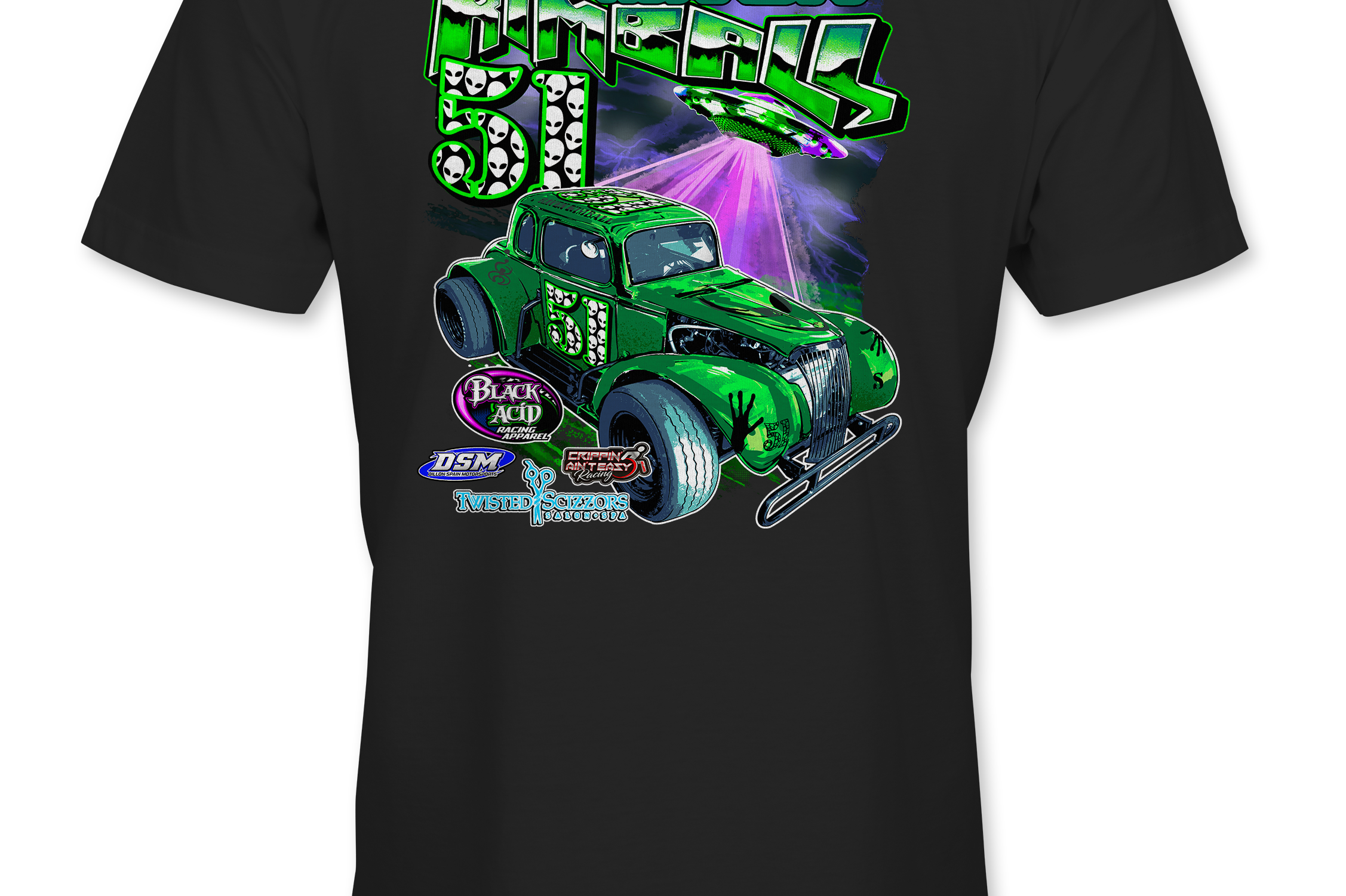 Raven Kimball T-Shirts - Black Acid Apparel