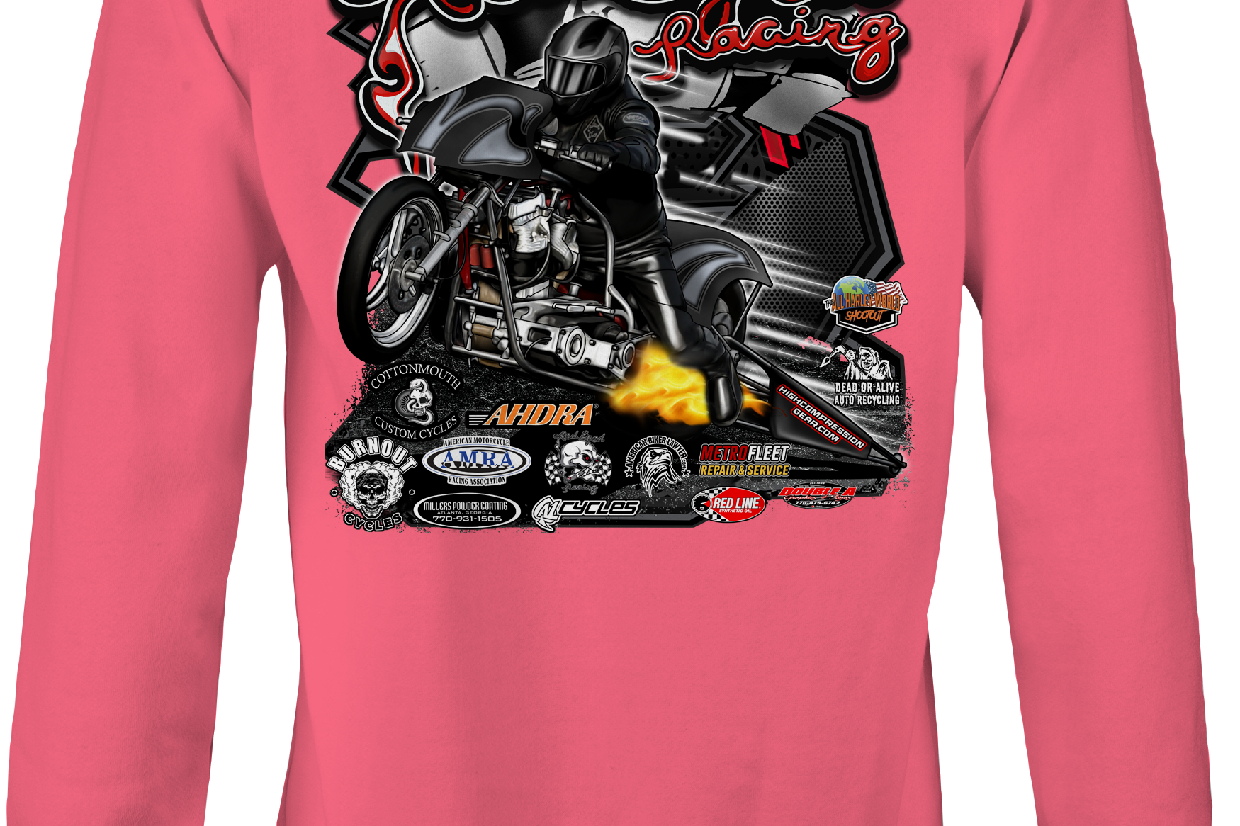 Red Eyed Racing Crewneck Sweatshirts