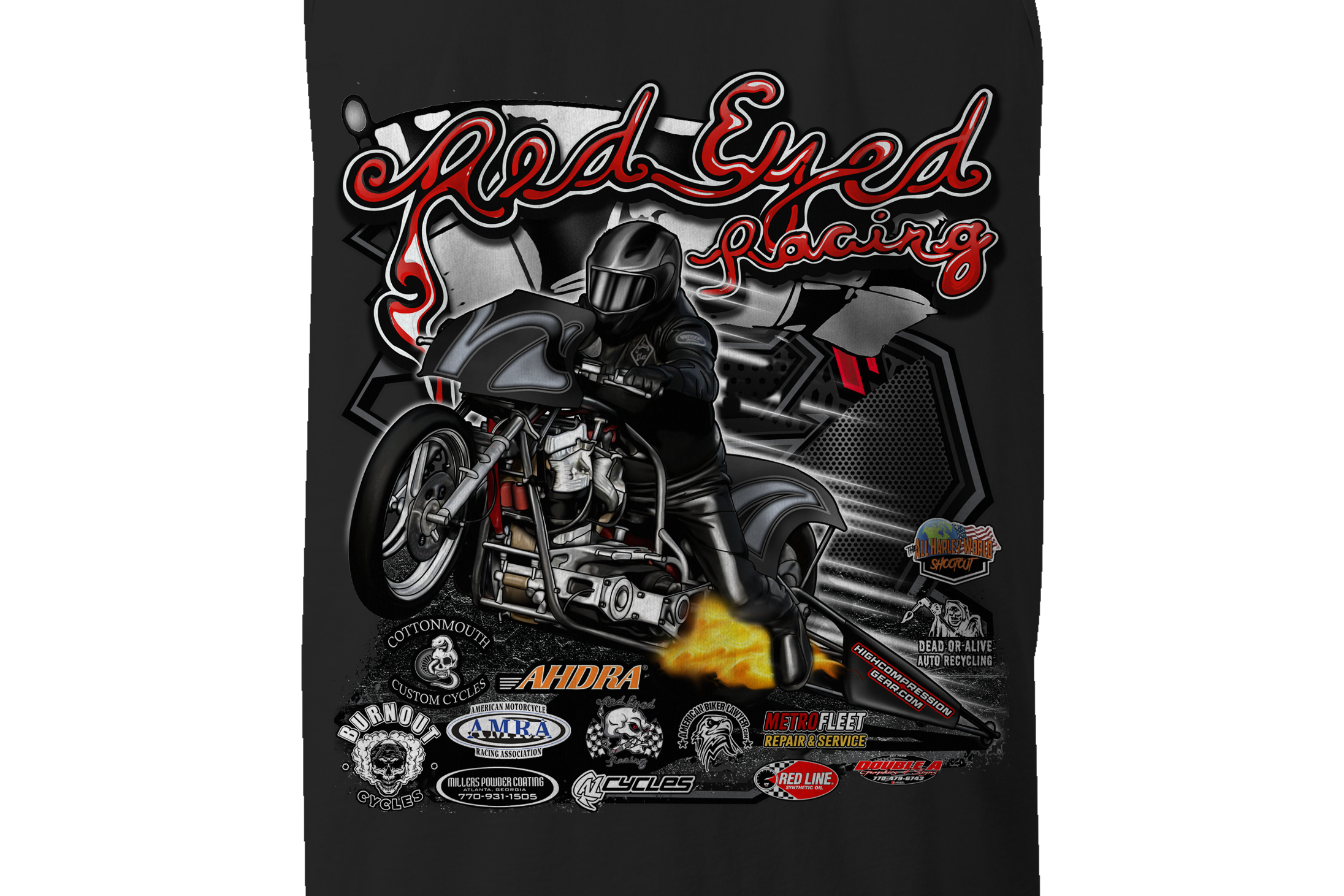 Red Eyed Racing Tank Tops
