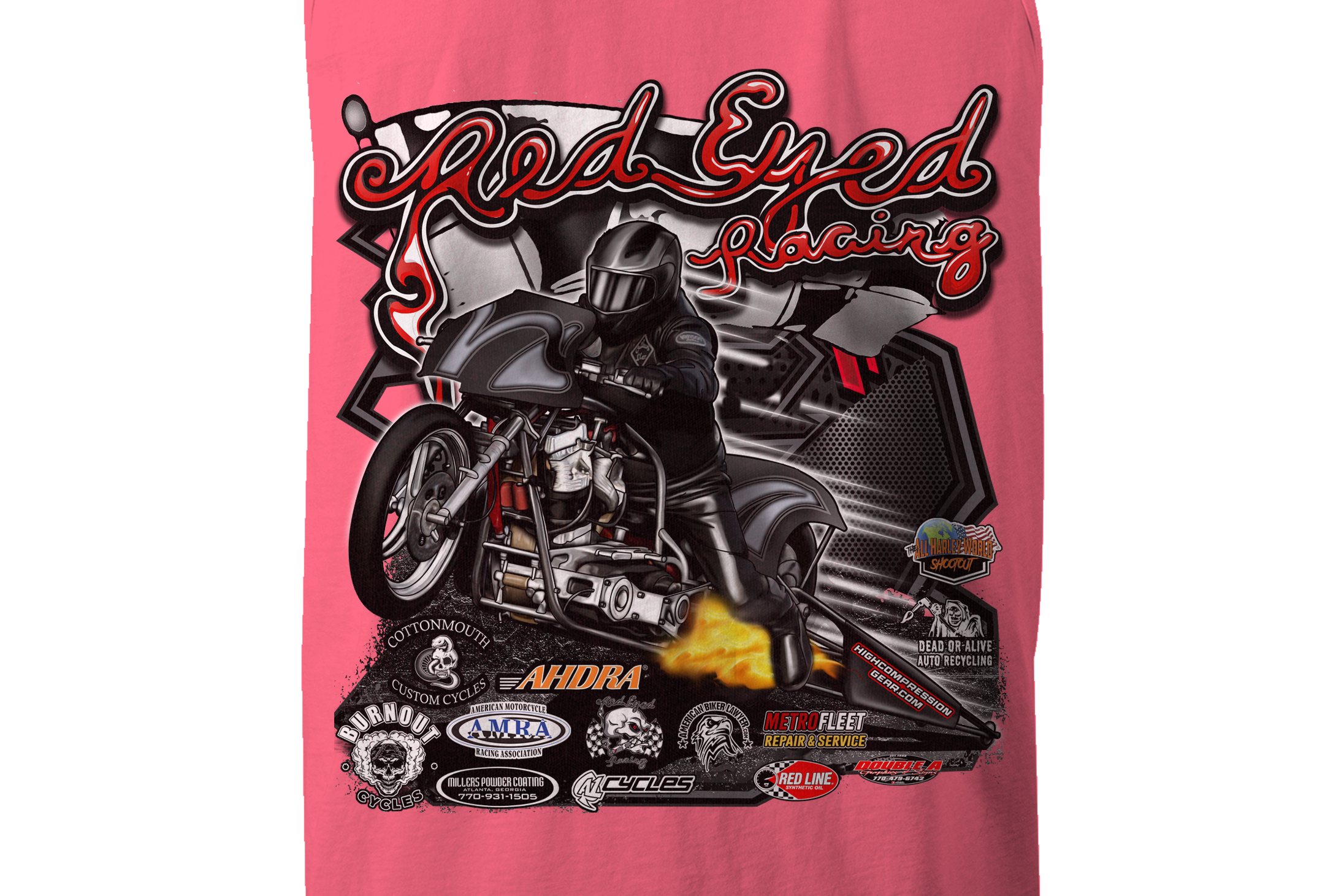 Red Eyed Racing Tank Tops