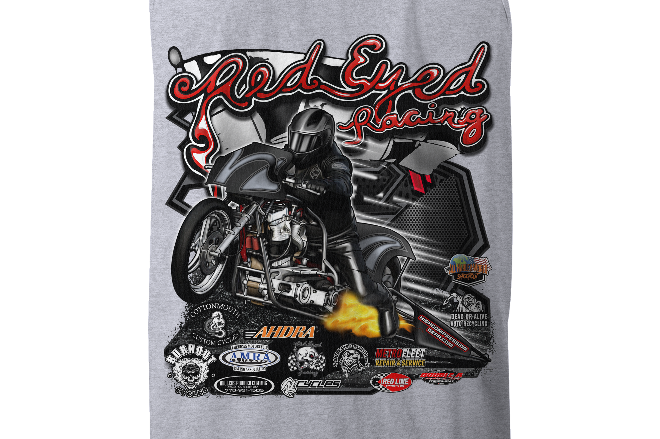 Red Eyed Racing Tank Tops