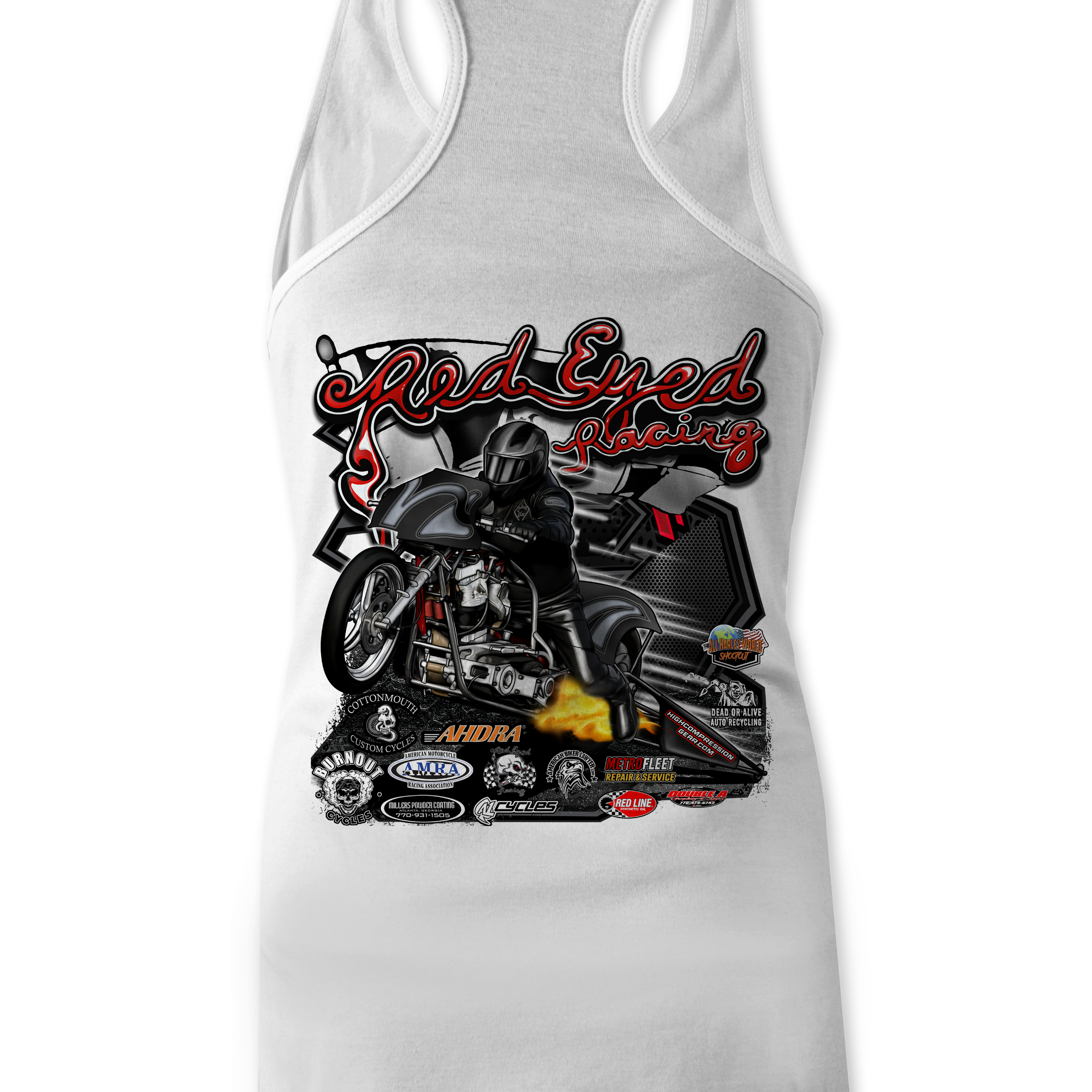 Red Eyed Racing Tank Tops