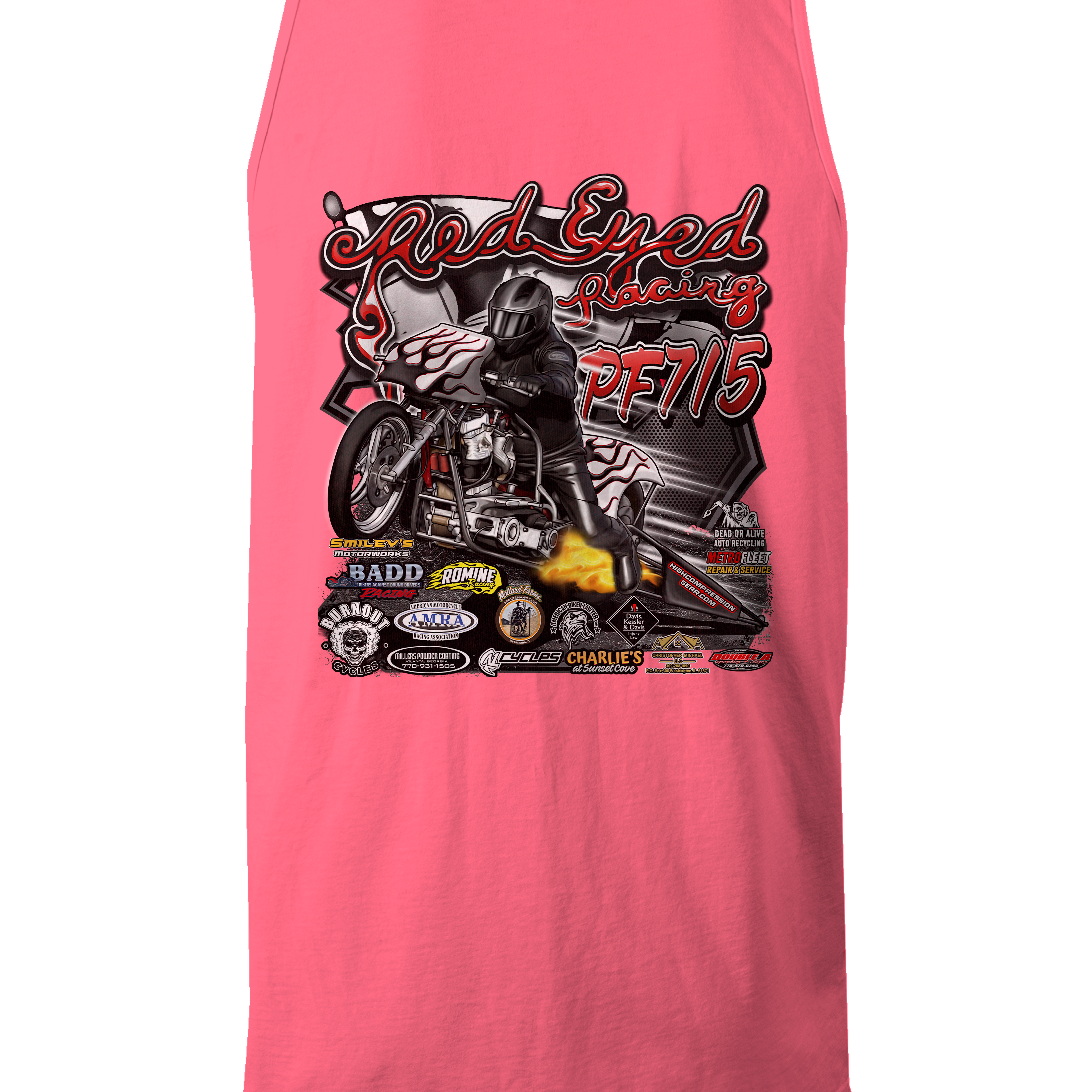 Red Eyed Racing Tank Tops