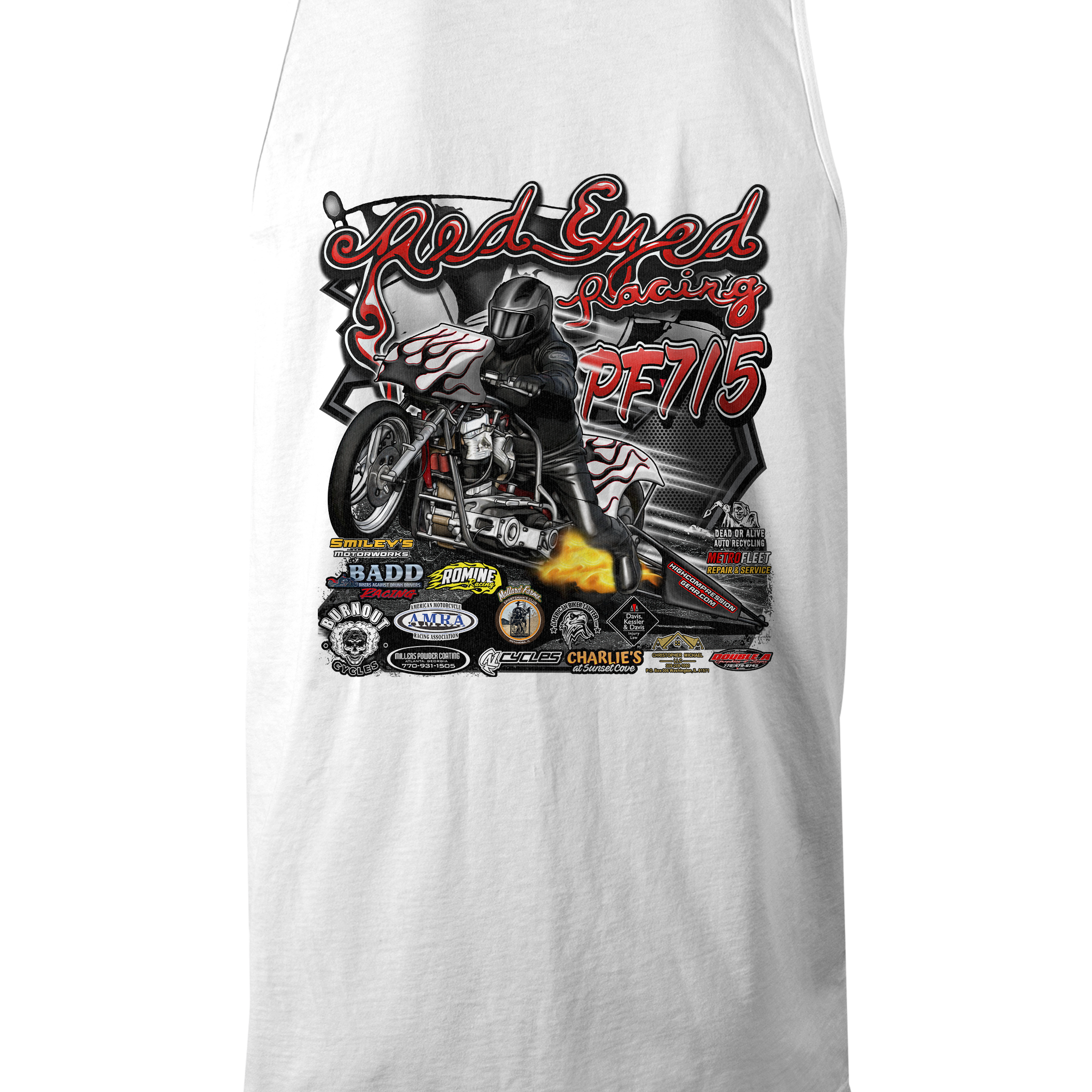 Red Eyed Racing Tank Tops