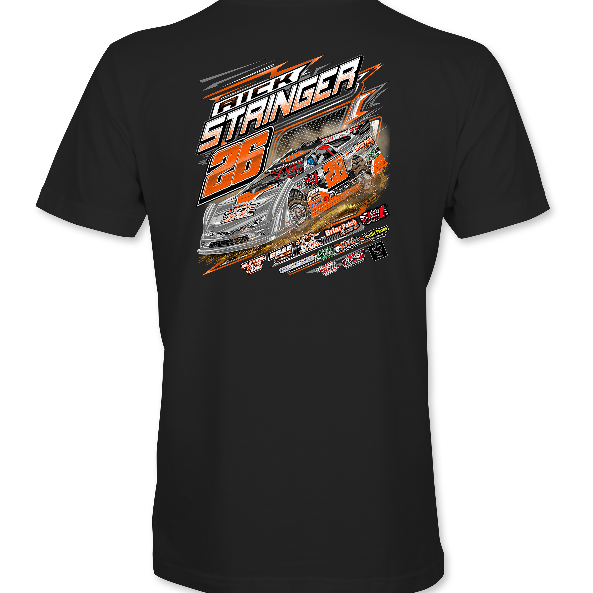 Rick Stringer T-Shirts Black Acid Apparel