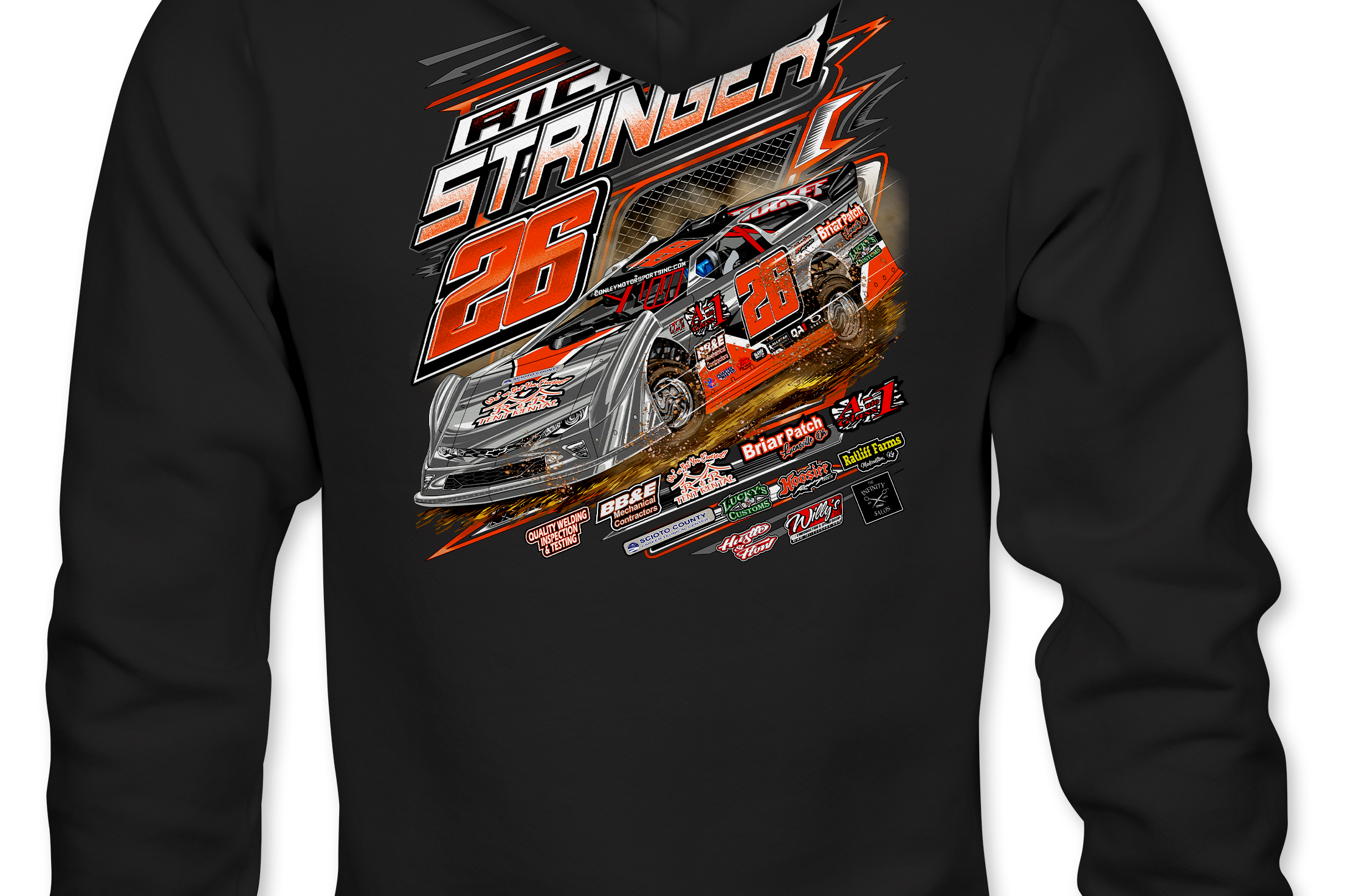 Rick Stringer Hoodies Black Acid Apparel
