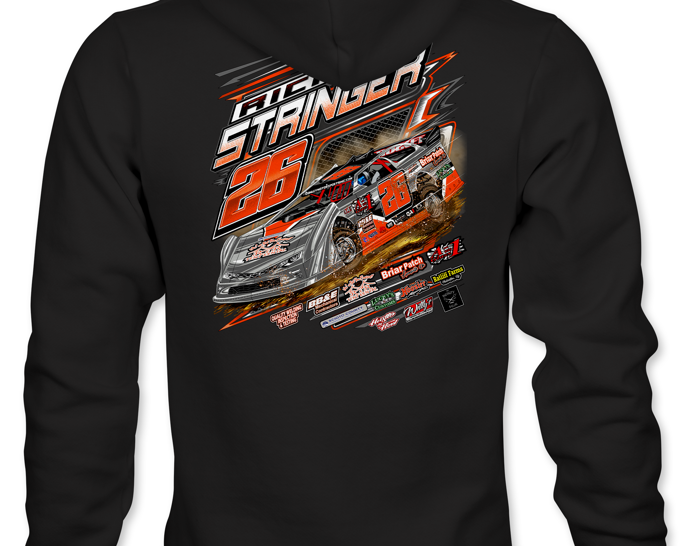 Rick Stringer Hoodies Black Acid Apparel