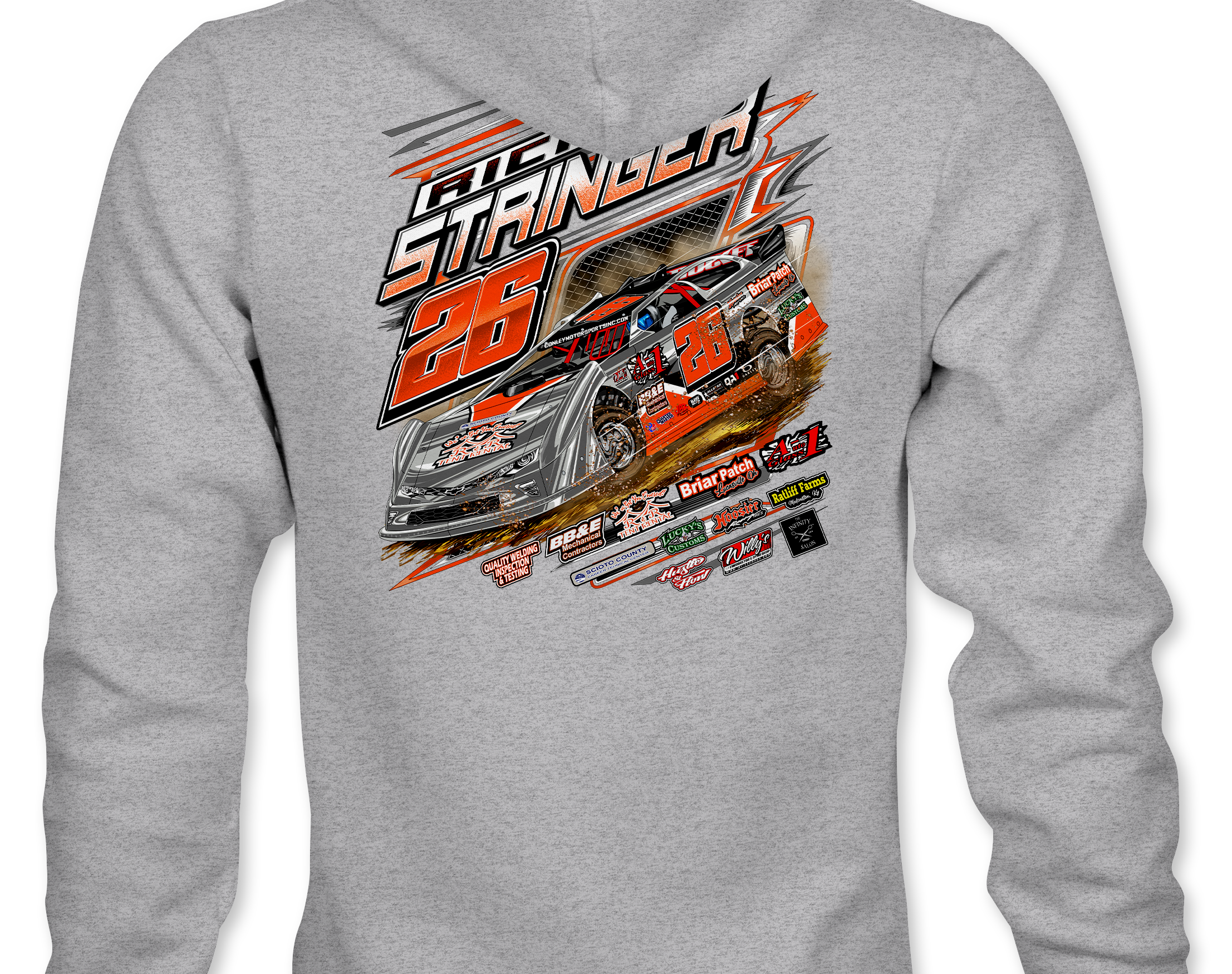 Rick Stringer Hoodies Black Acid Apparel