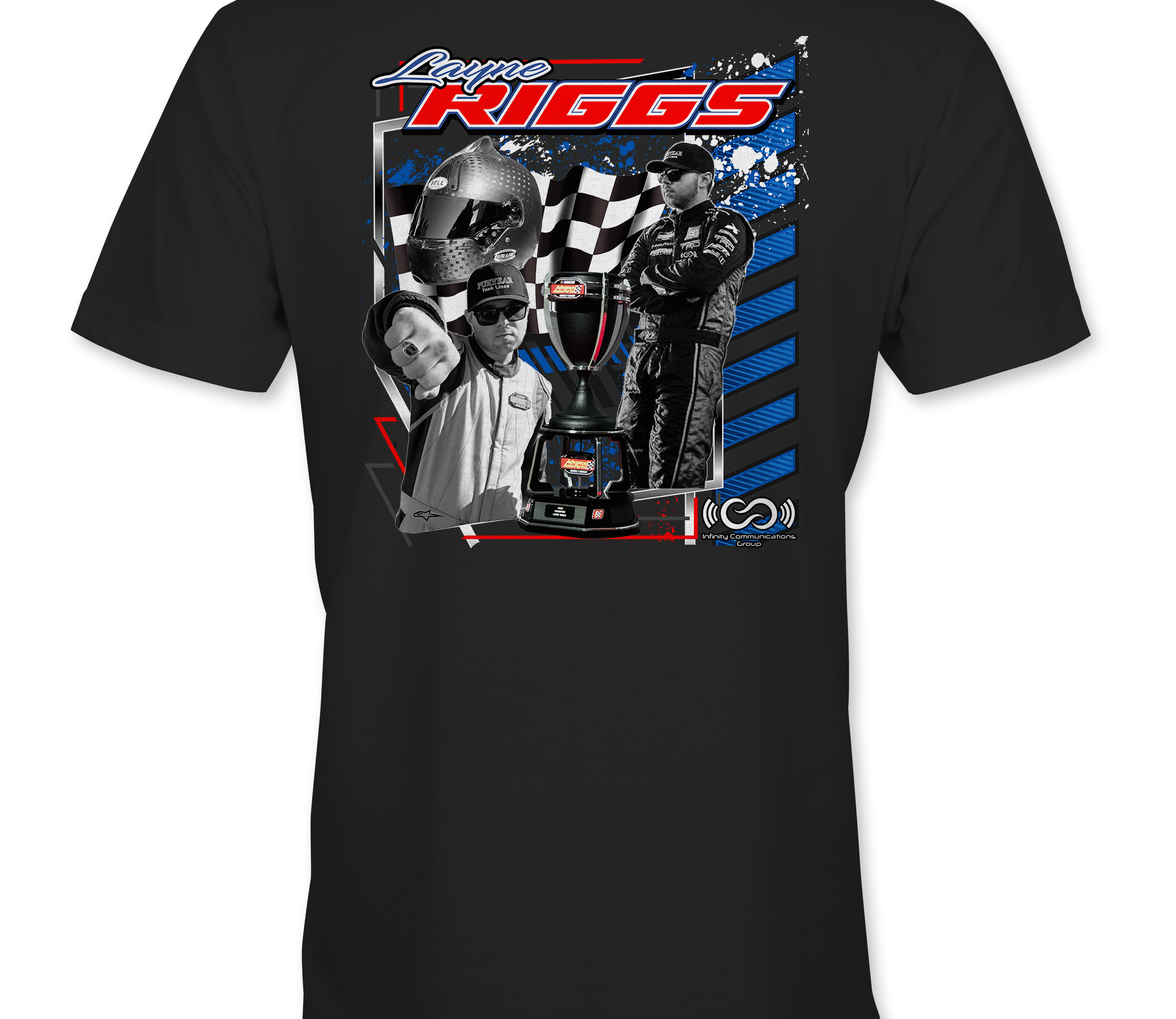 Layne Riggs 2023 T-Shirts Black Acid Apparel