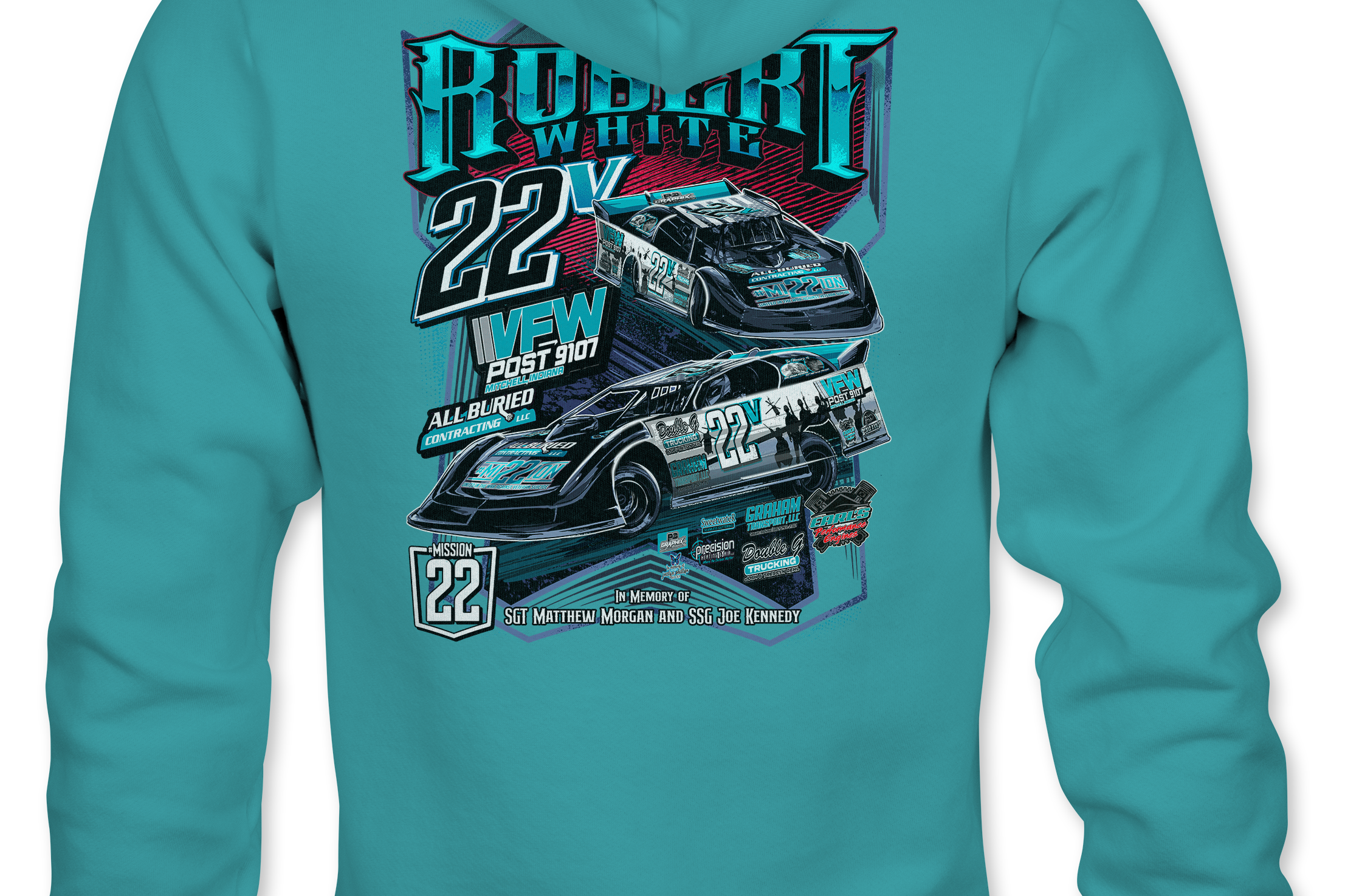Robert White Hoodies Black Acid Apparel