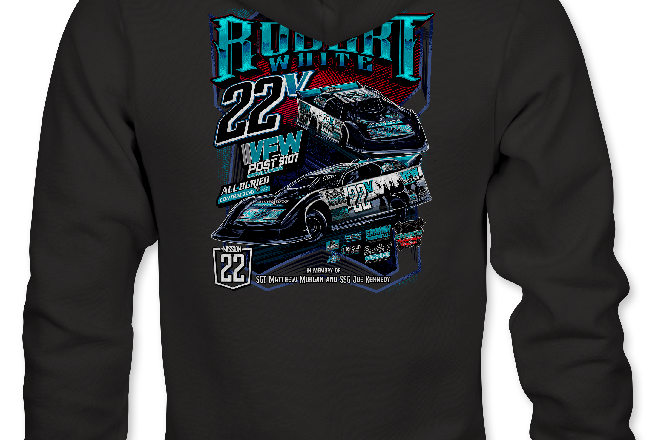 Robert White Hoodies Black Acid Apparel