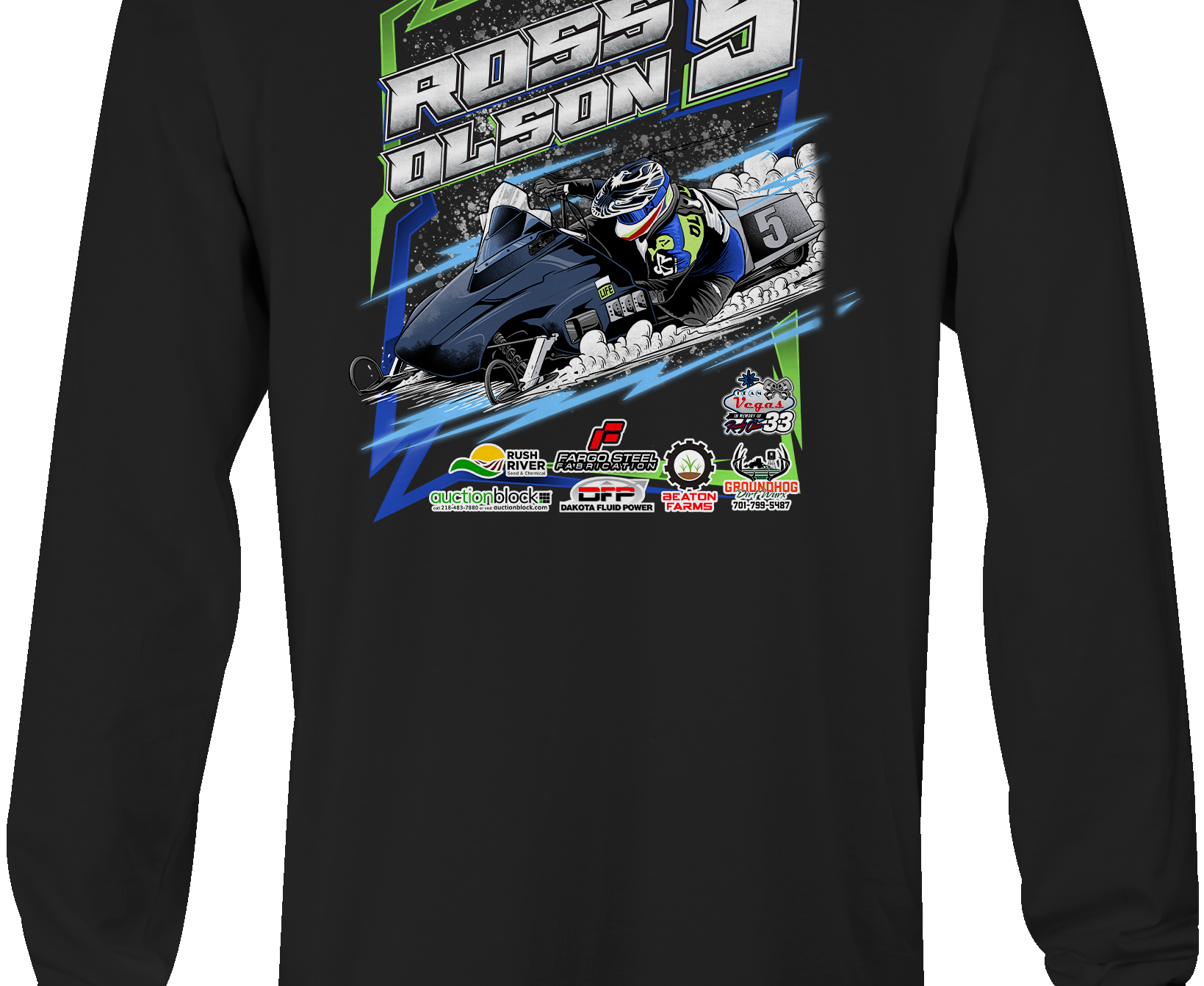 Ross Olson Long Sleeves Black Acid Apparel