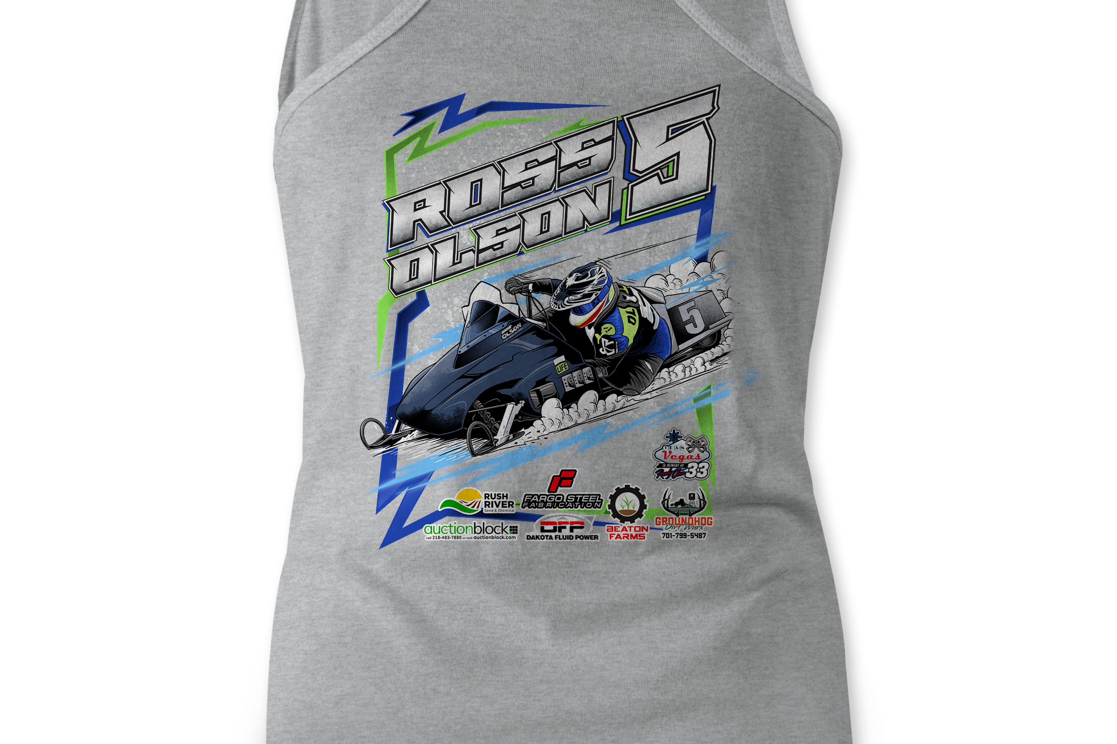Ross Olson Tank Tops Black Acid Apparel