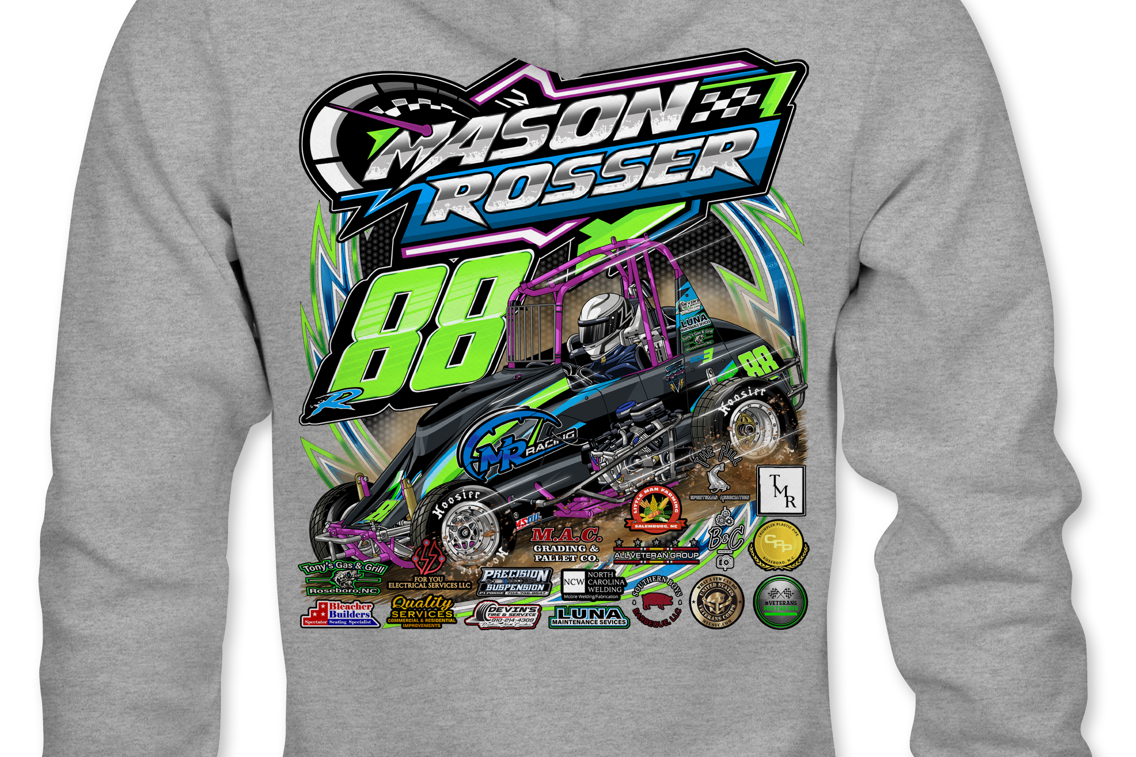 Mason Rosser 2025 Zip Up Hoodies