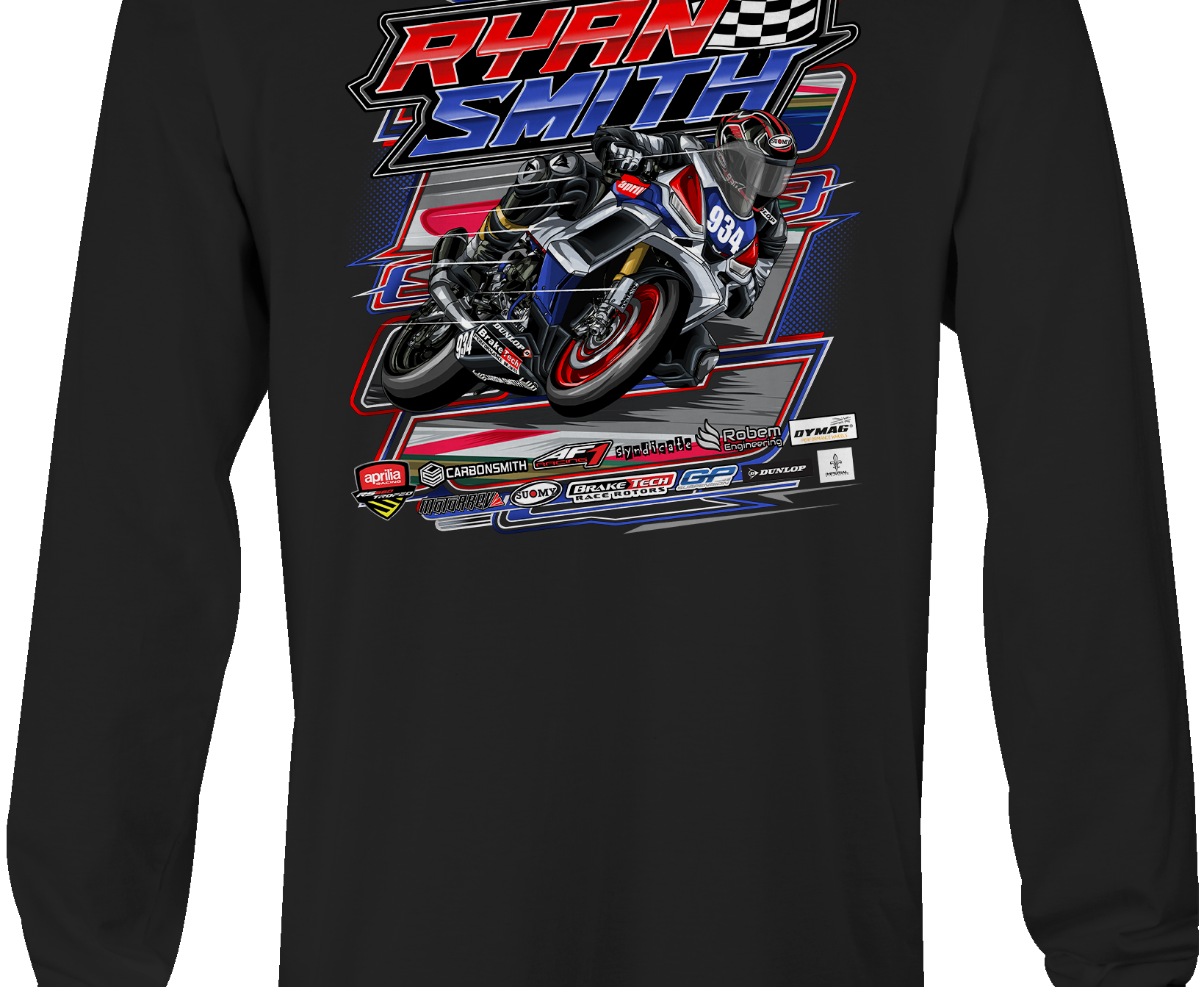 Ryan Smith Long Sleeves Black Acid Apparel