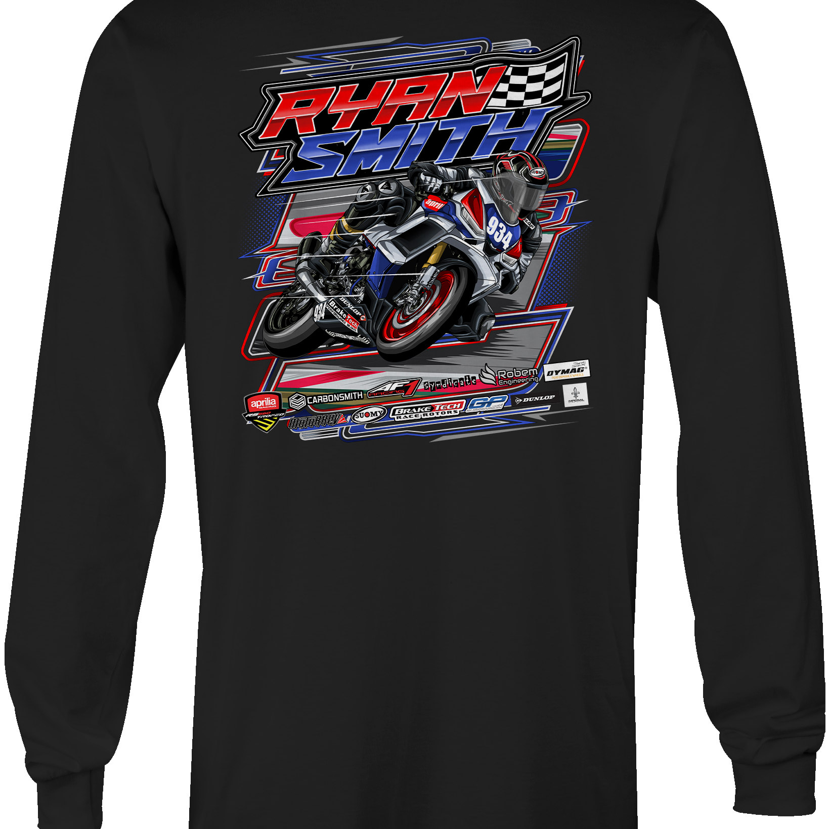 Ryan Smith Long Sleeves Black Acid Apparel