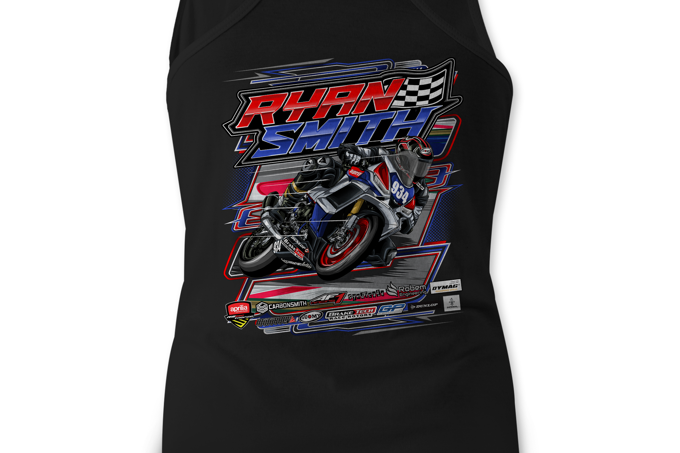 Ryan Smith Tank Tops Black Acid Apparel