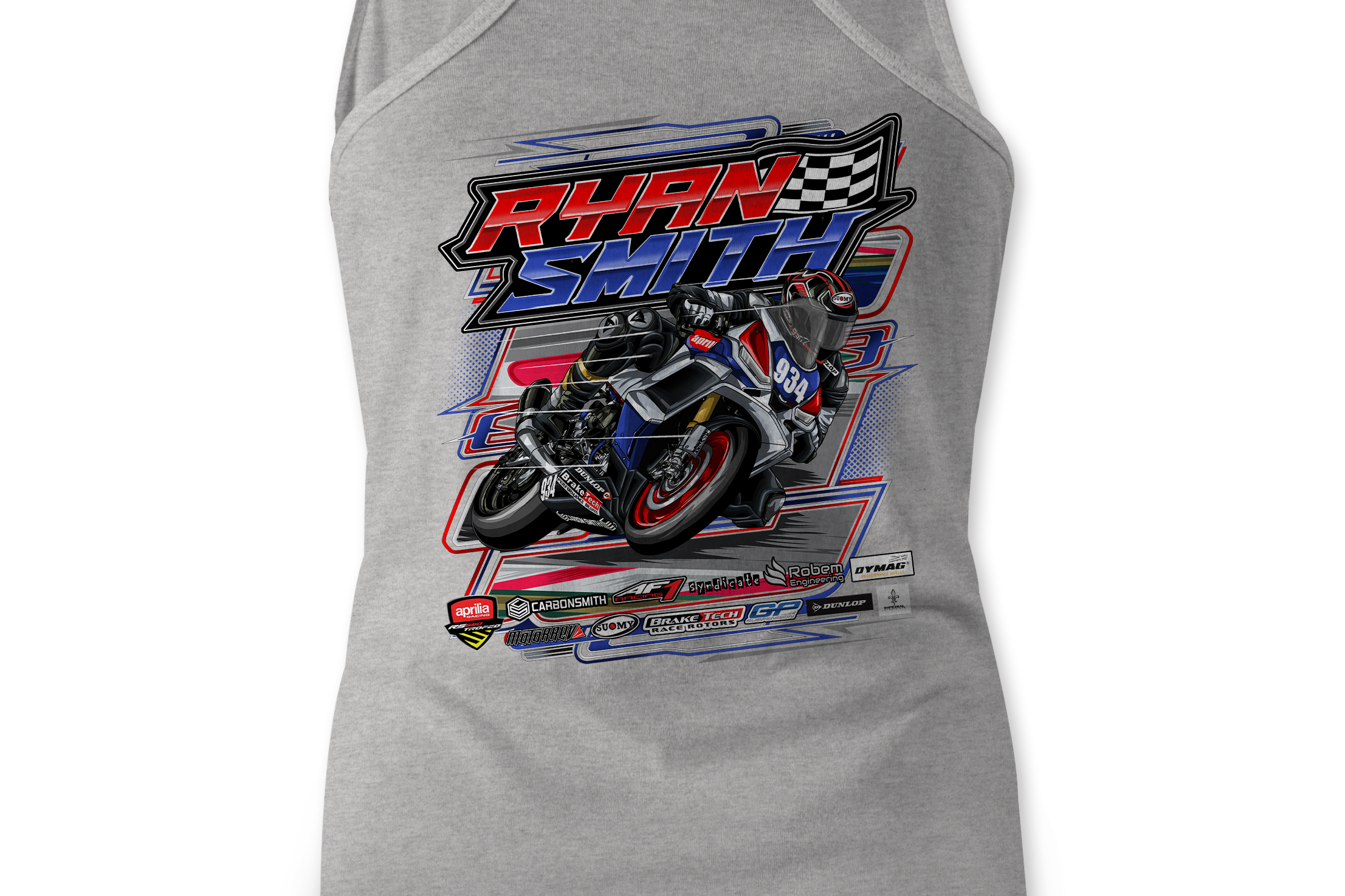 Ryan Smith Tank Tops Black Acid Apparel