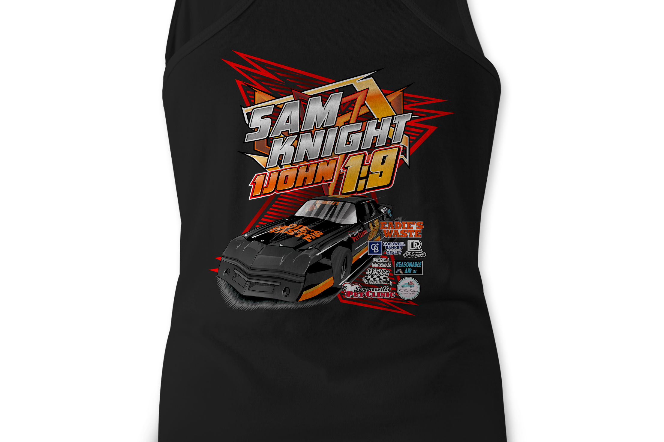 Sam Knight Tank Tops Black Acid Apparel