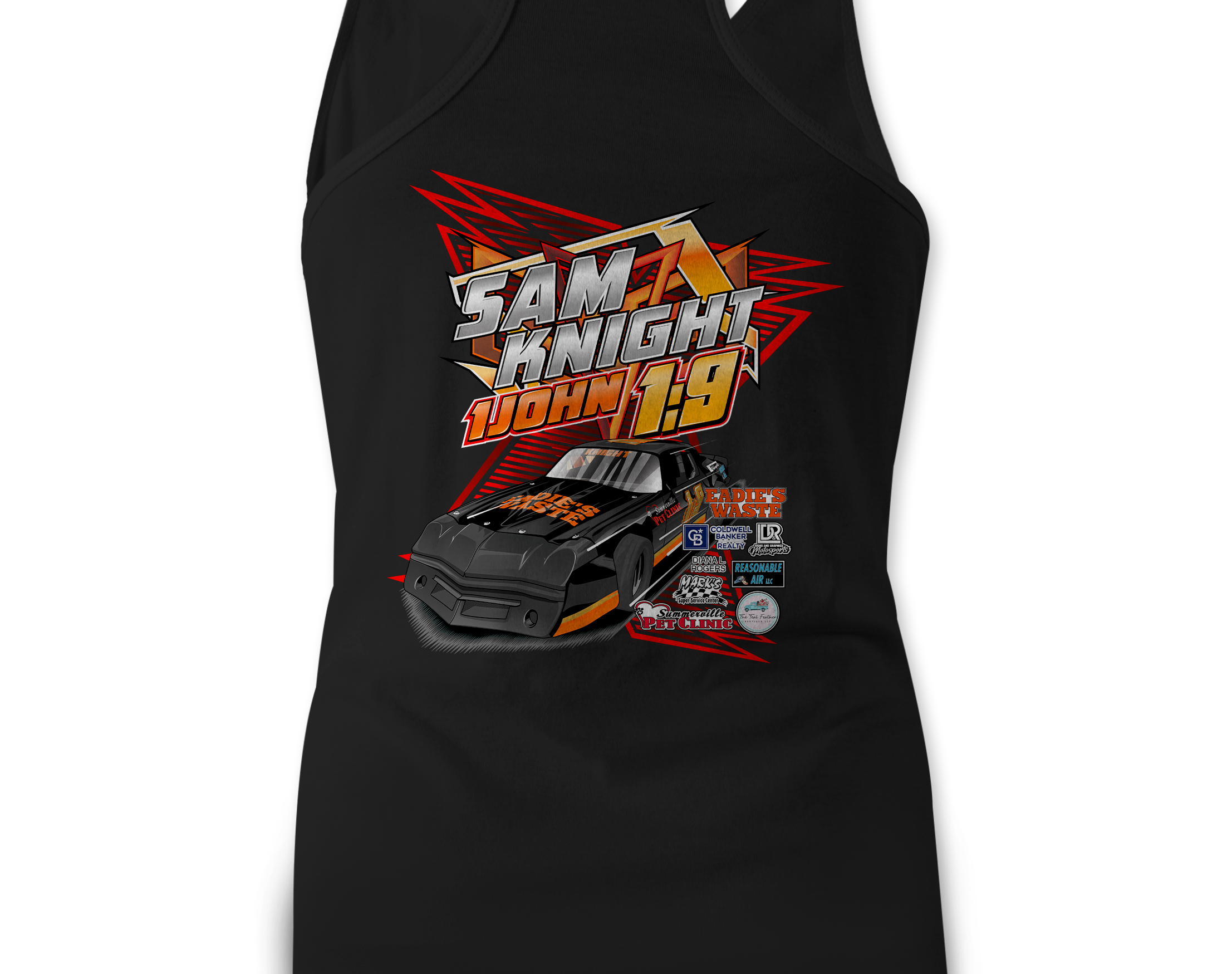 Sam Knight Tank Tops Black Acid Apparel