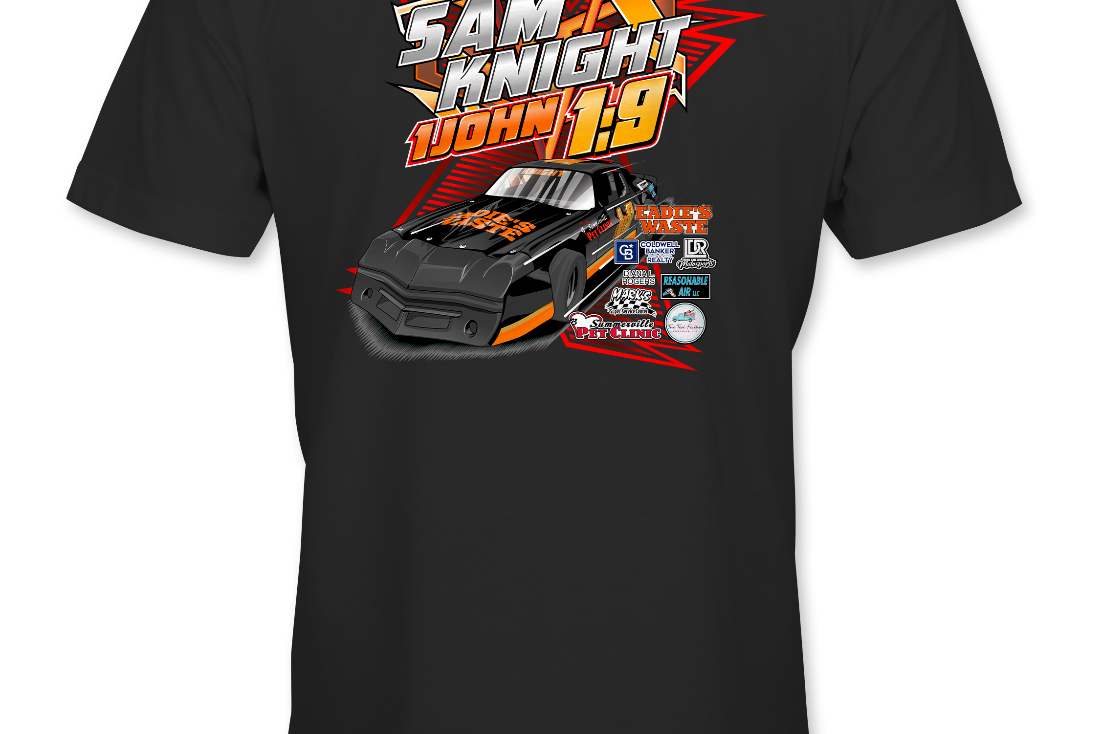 Sam Knight T-Shirts Black Acid Apparel