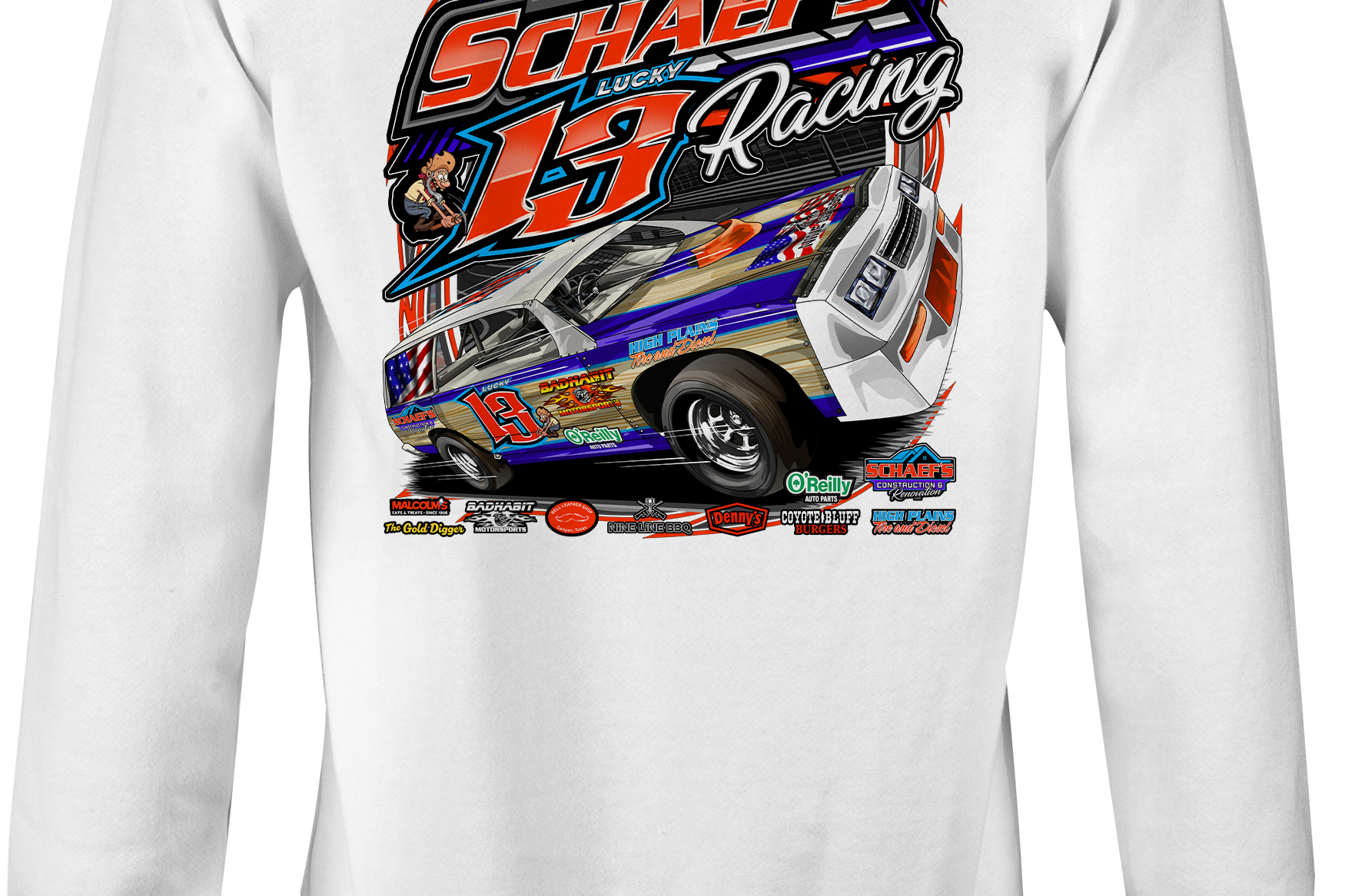 Schaef's Racing Crewneck Sweatshirts