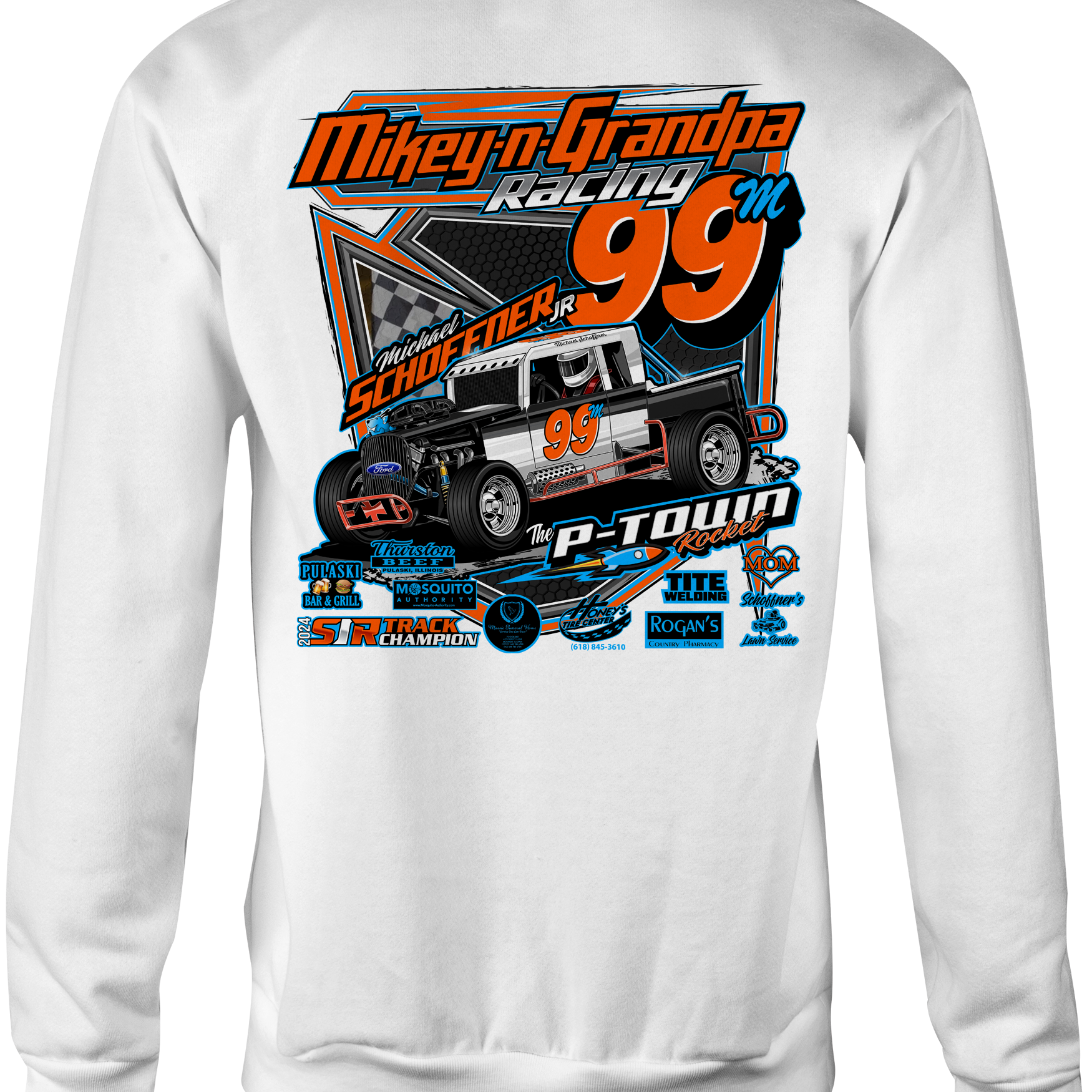 Michael Schoffner Jr. 2025 Half Chest Crewneck Sweatshirts