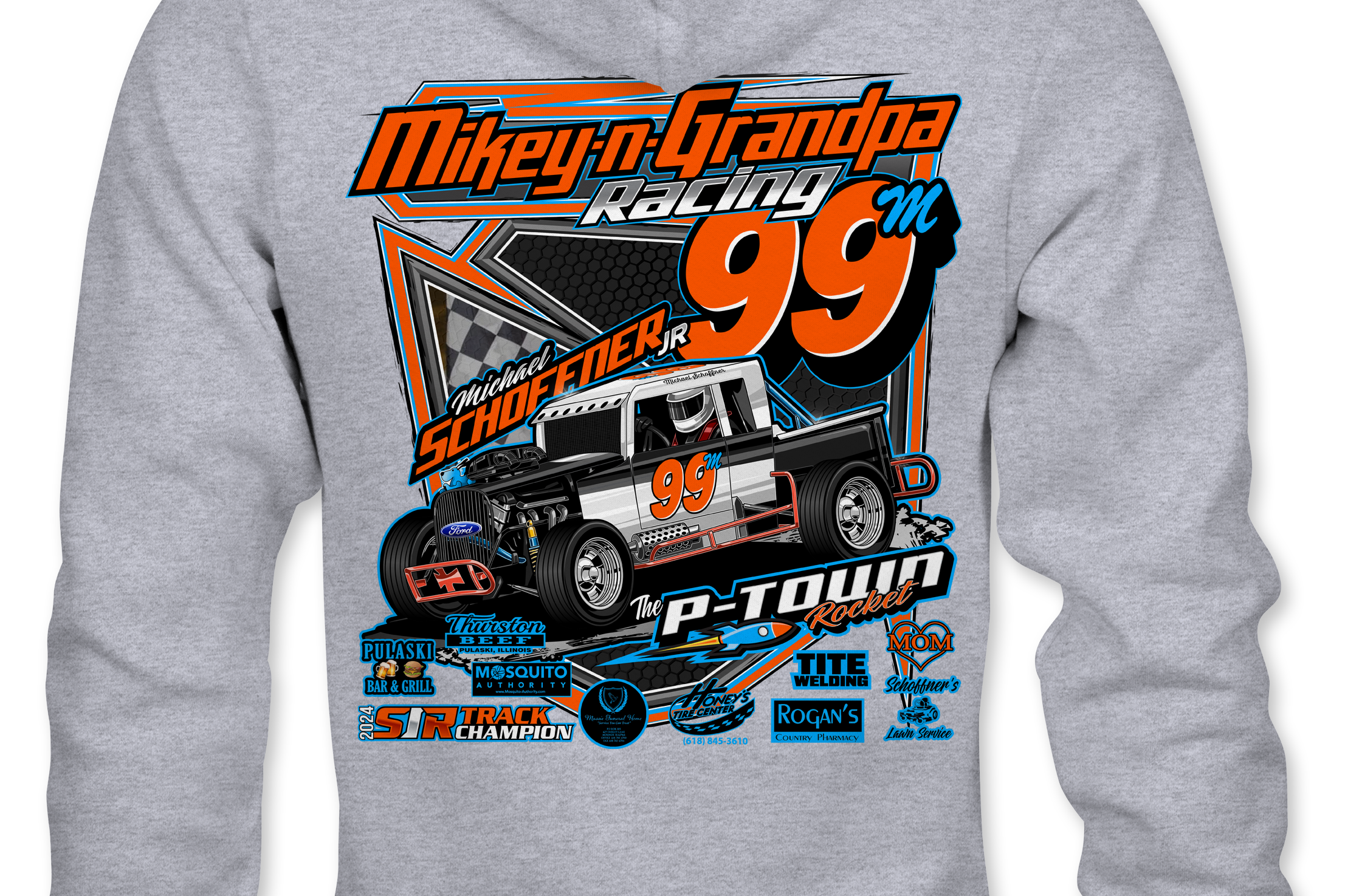 Michael Schoffner Jr. 2025 Half Chest Hoodies