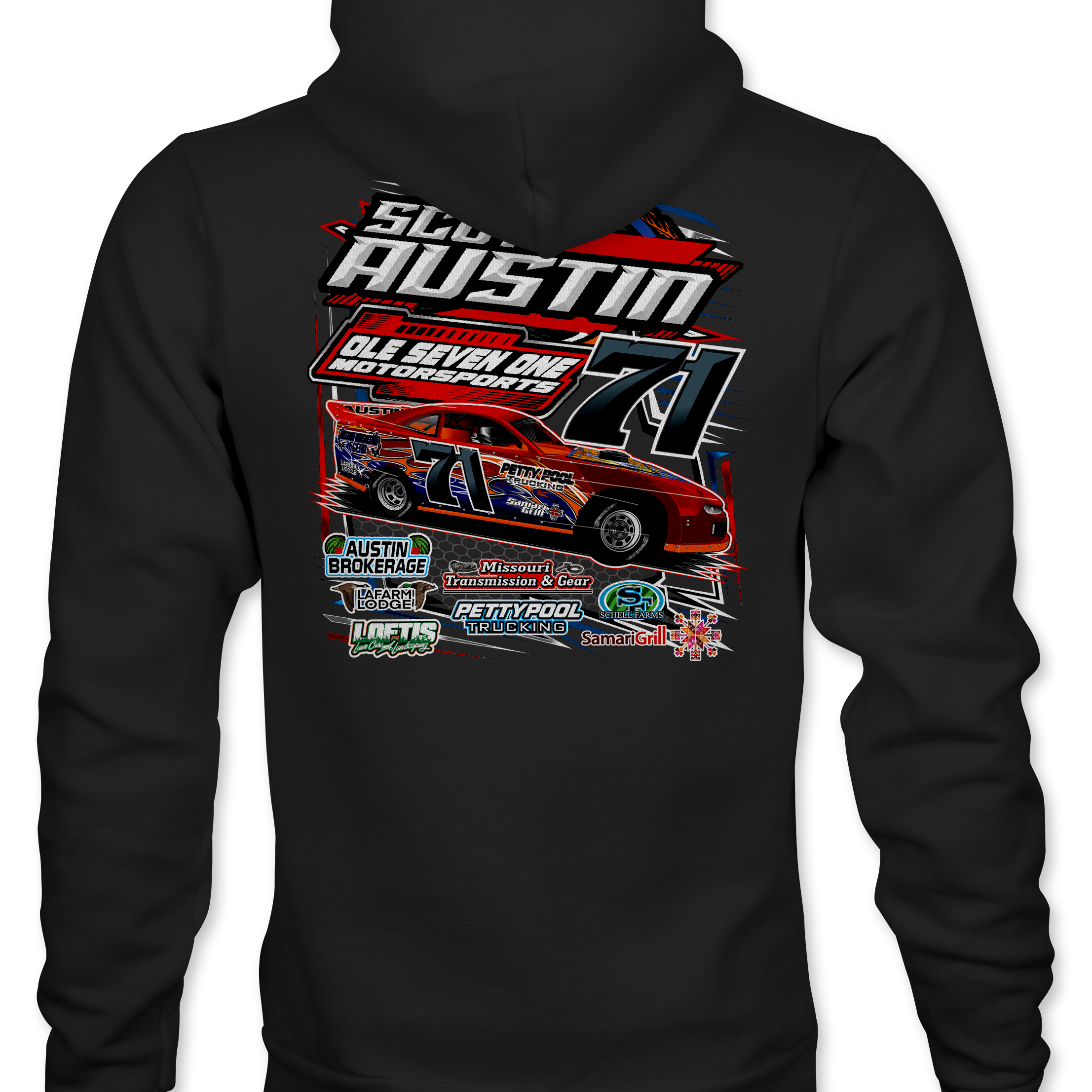 Scott Austin Hoodies Black Acid Apparel