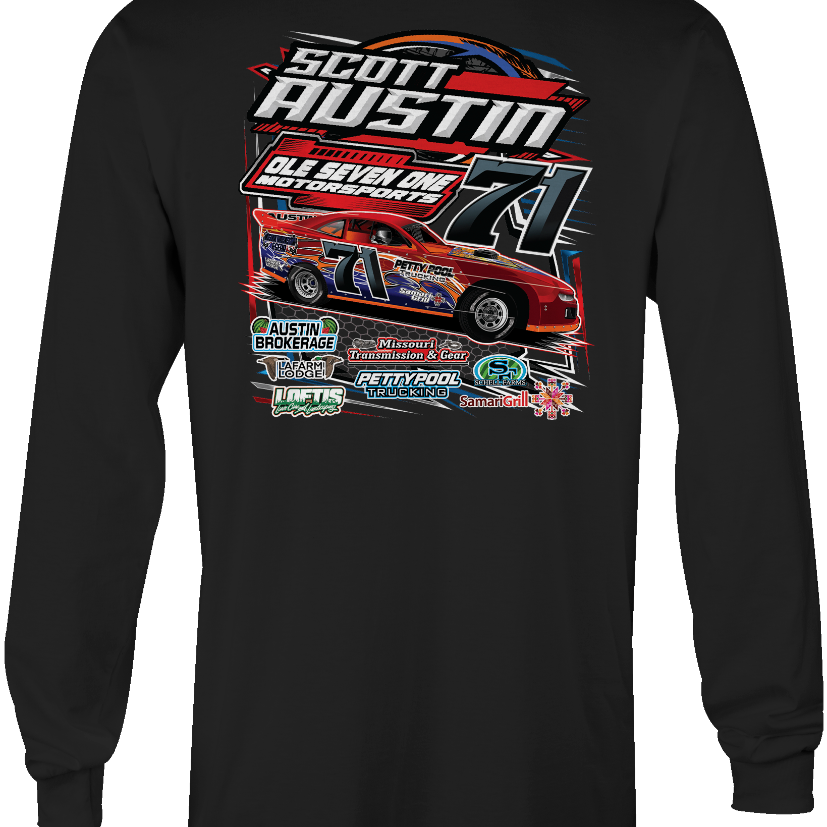 Scott Austin Long Sleeves Black Acid Apparel