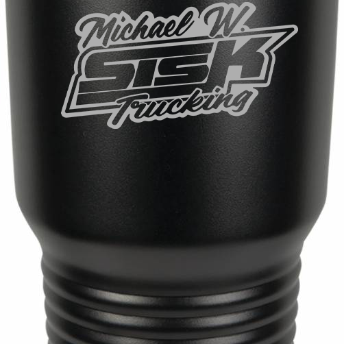 Michael Sisk Trucking Tumblers Black Acid Apparel