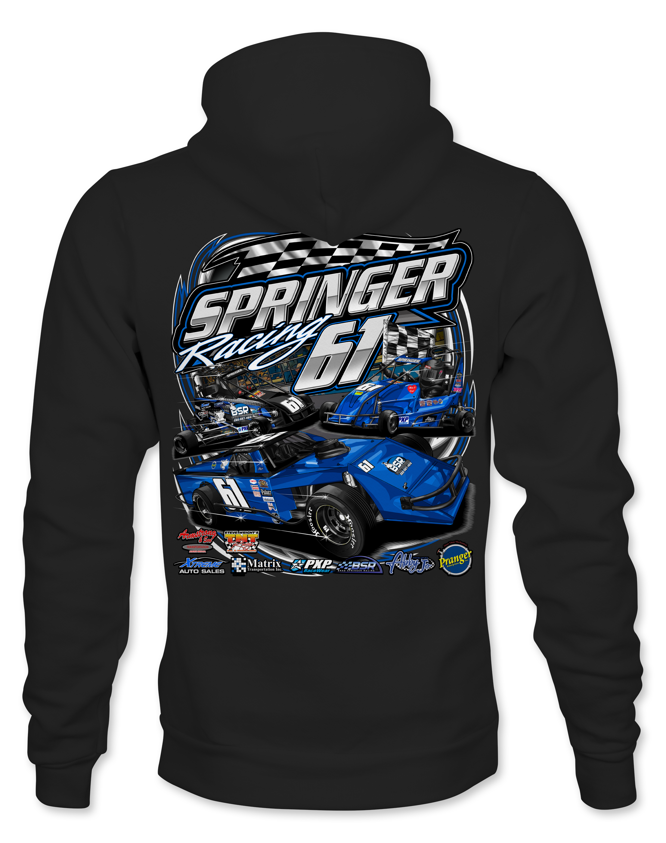 Springer Racing 2025 Hoodies – Black Acid Apparel