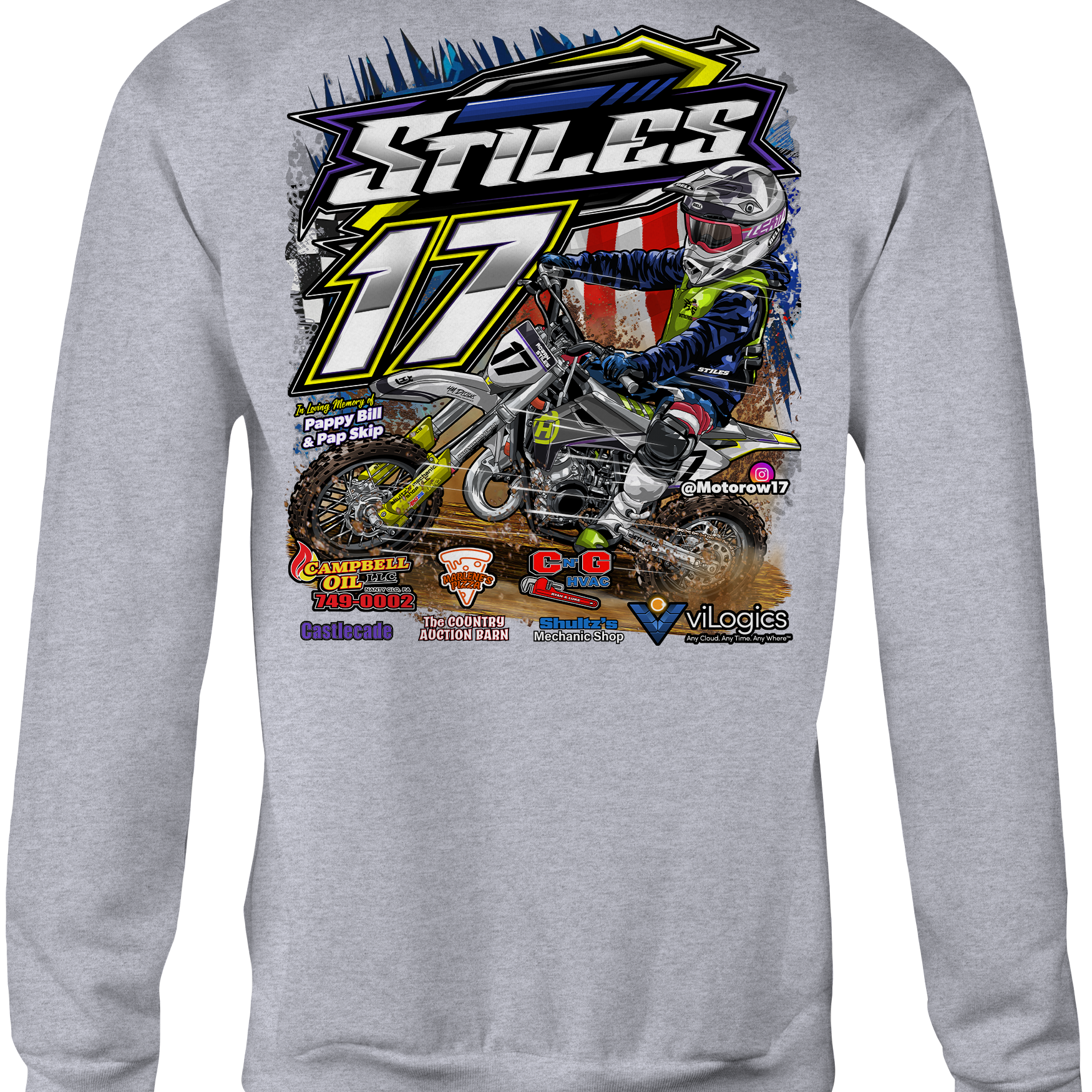 Stiles Racing Crewneck Sweatshirts