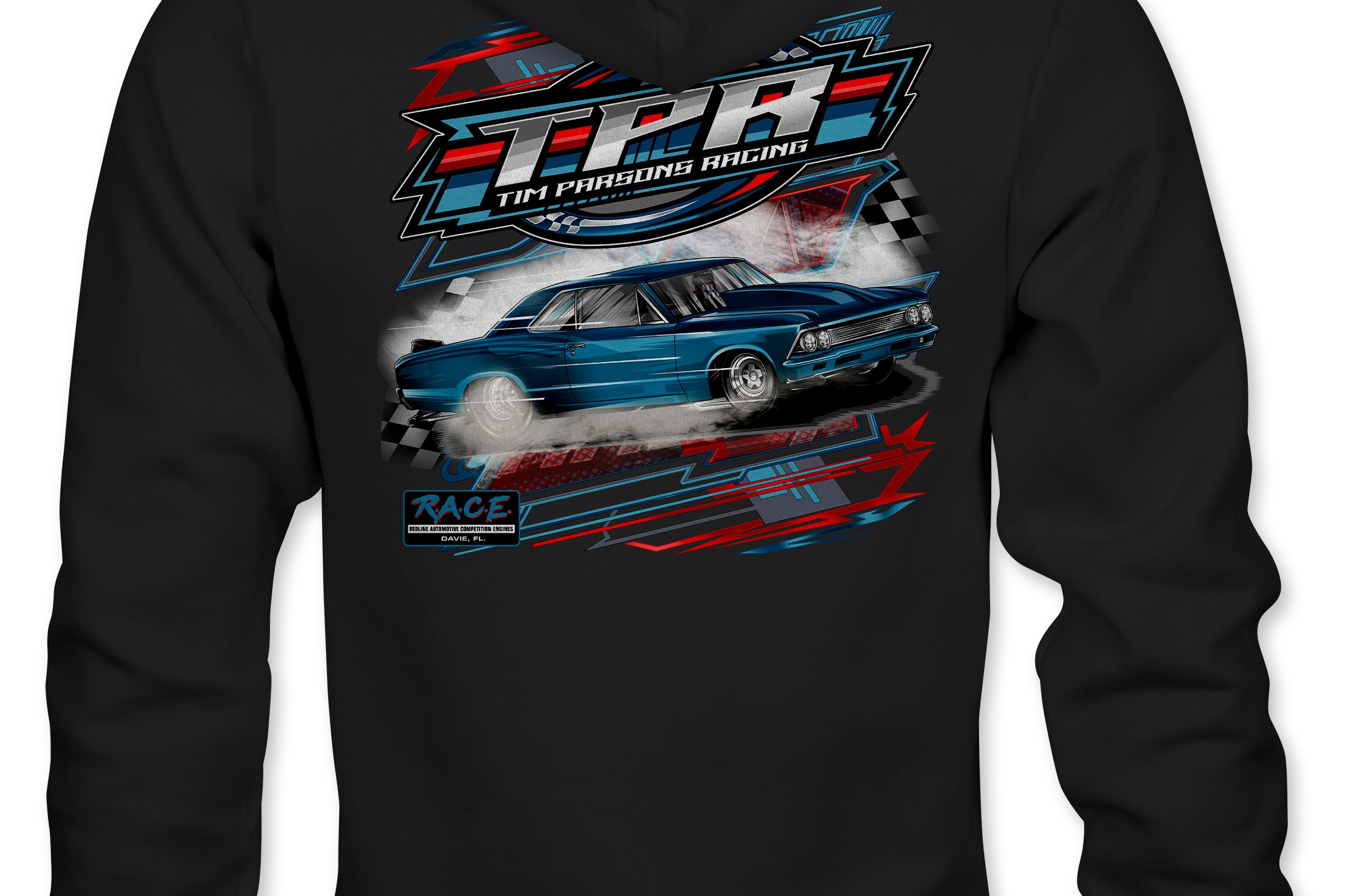 Tim Parsons Racing Hoodies Black Acid Apparel