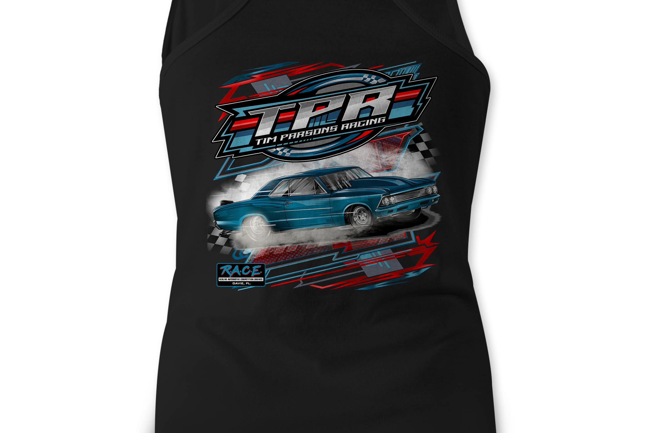 Tim Parsons Racing Tank Tops Black Acid Apparel