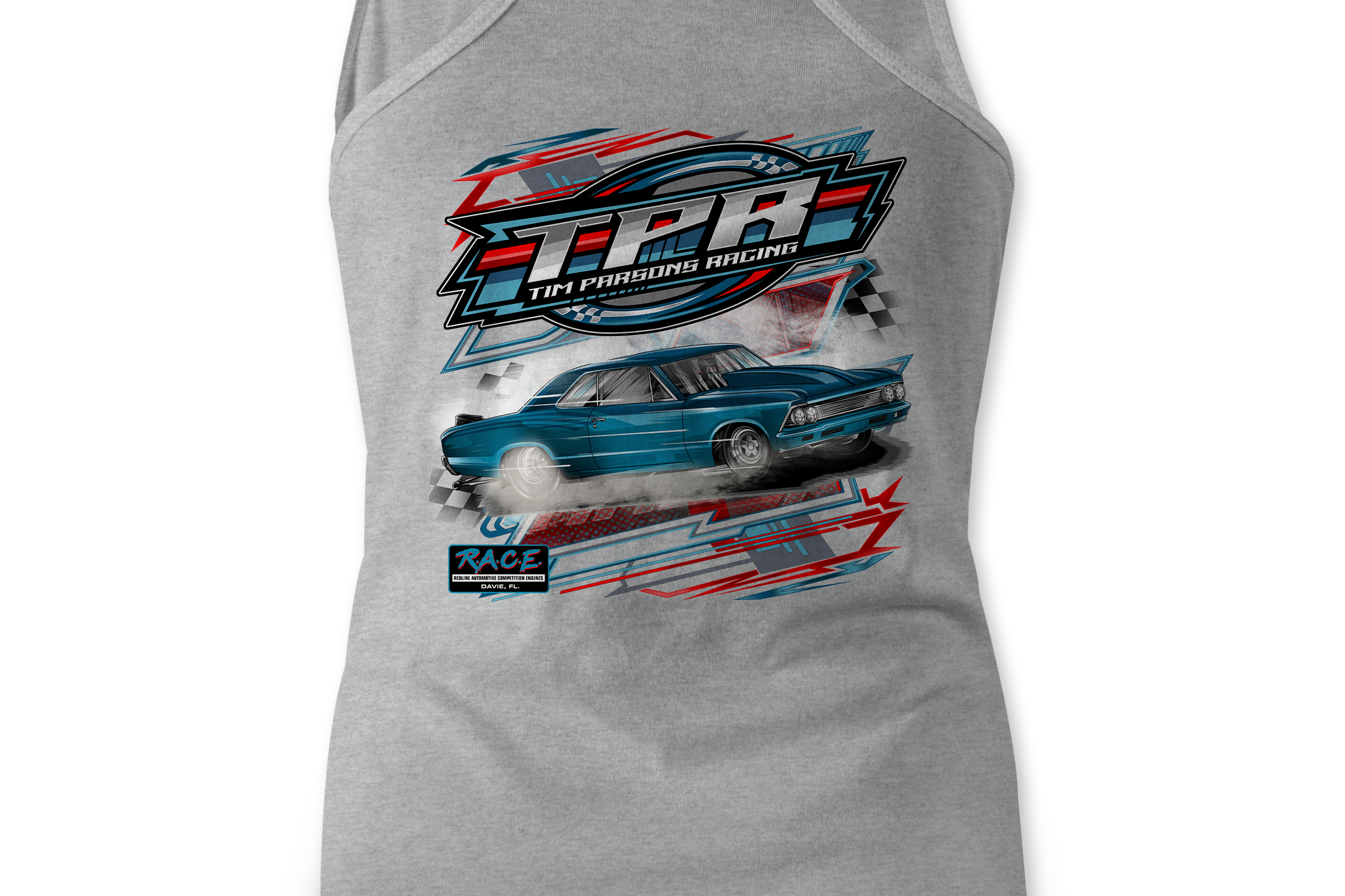 Tim Parsons Racing Tank Tops Black Acid Apparel