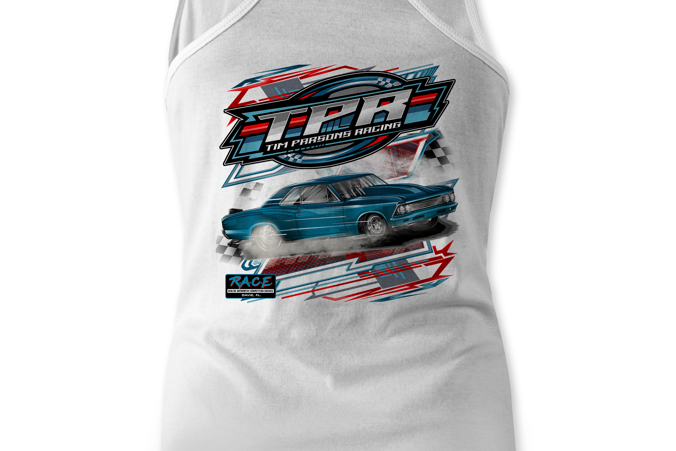 Tim Parsons Racing Tank Tops Black Acid Apparel