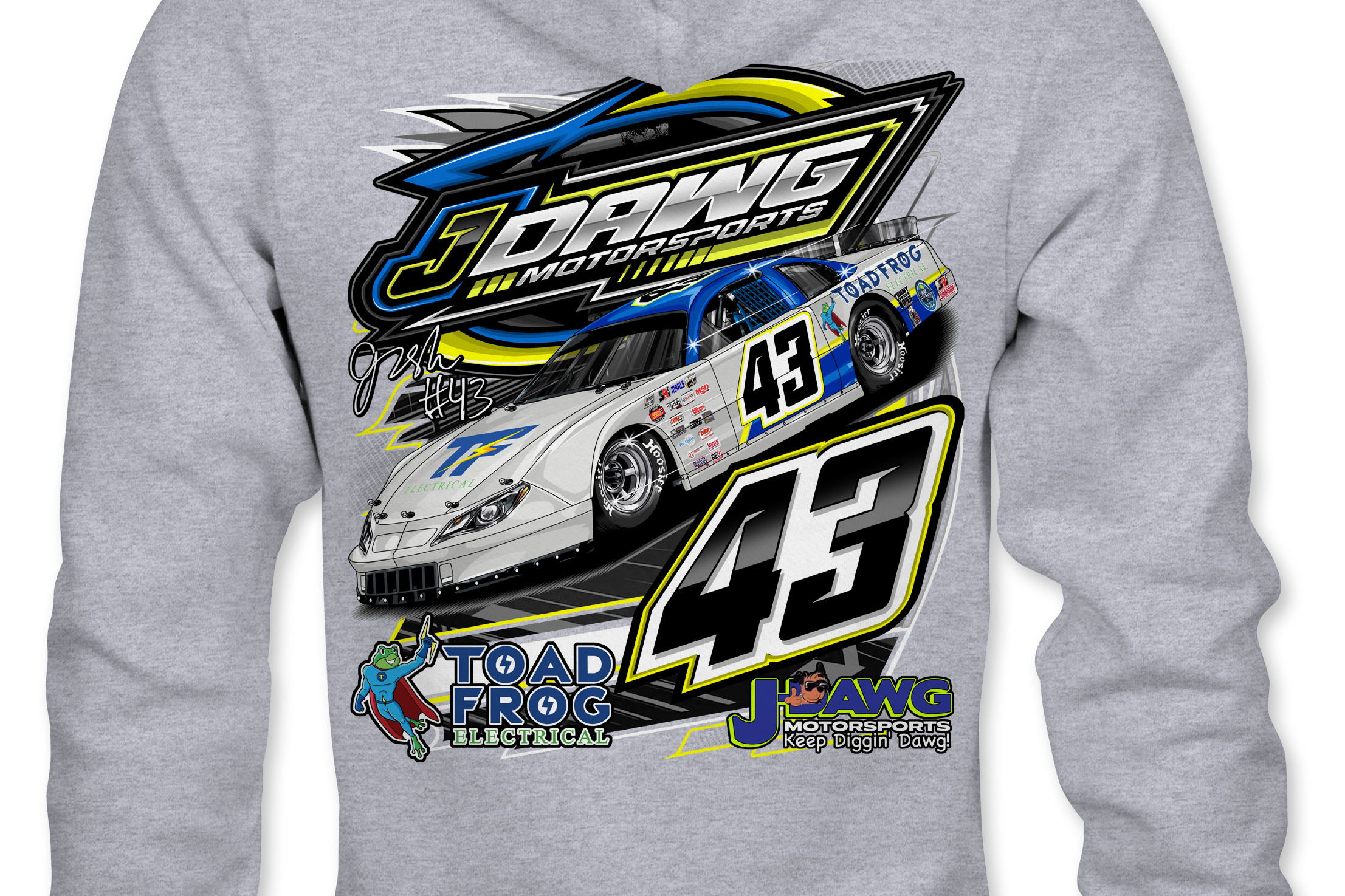 J Dawg Motorsports Hoodies