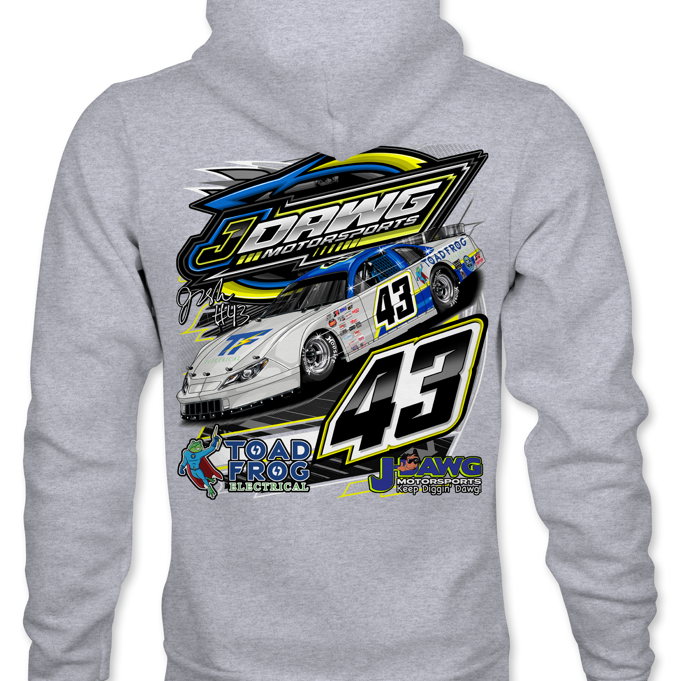 J Dawg Motorsports & Toadfrog Racing Hoodies