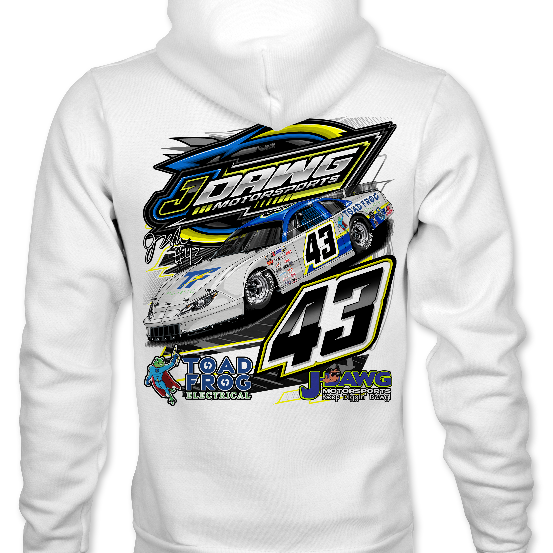 J Dawg Motorsports & Toadfrog Racing Hoodies