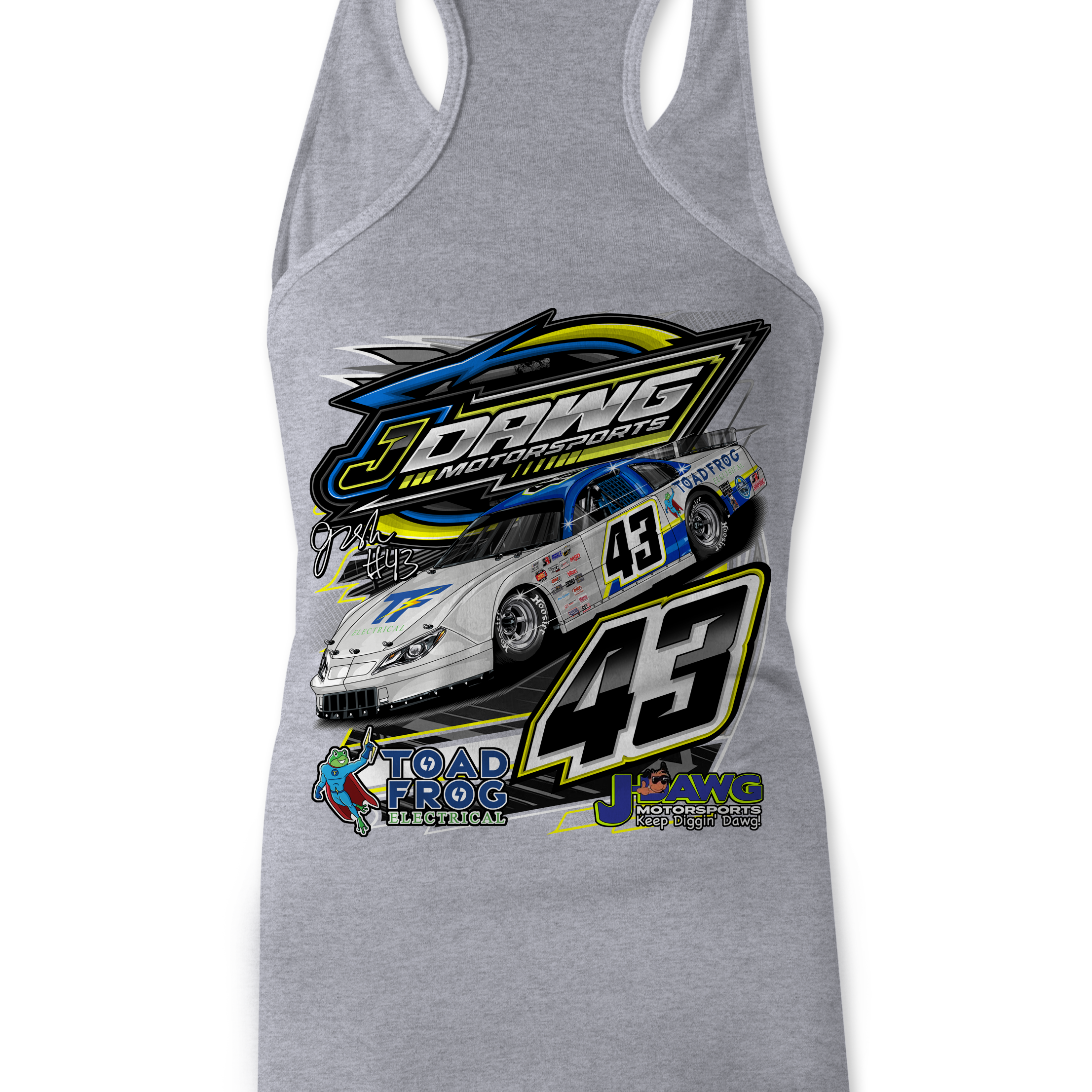 J Dawg Motorsports & Toadfrog Racing Tank Tops