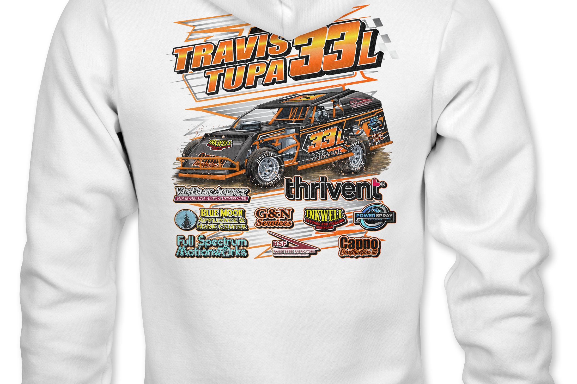 Travis Tupa Hoodies Black Acid Apparel