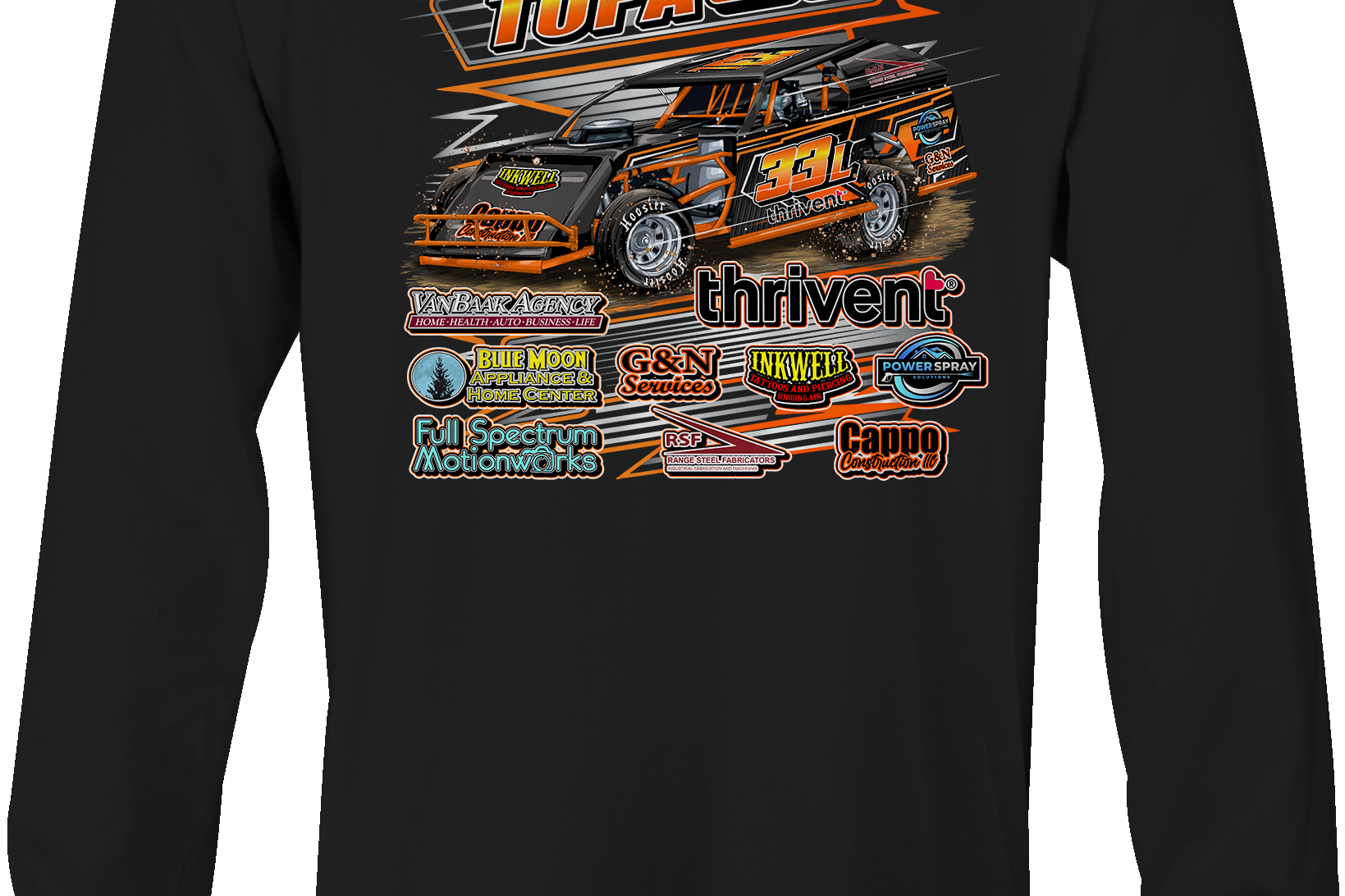 Travis Tupa Long Sleeves Black Acid Apparel