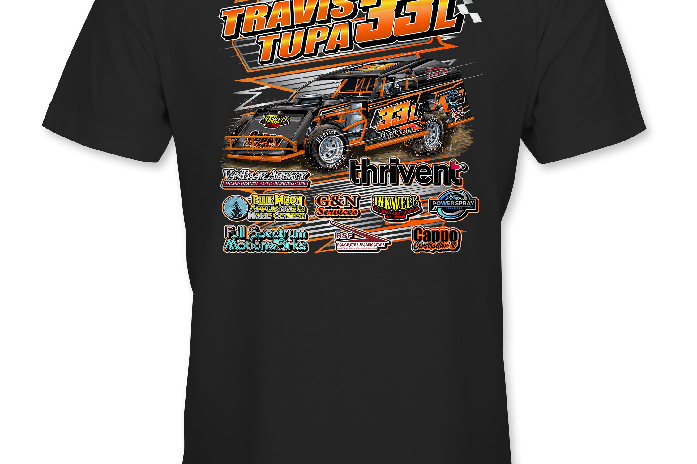 Travis Tupa T-Shirts Black Acid Apparel